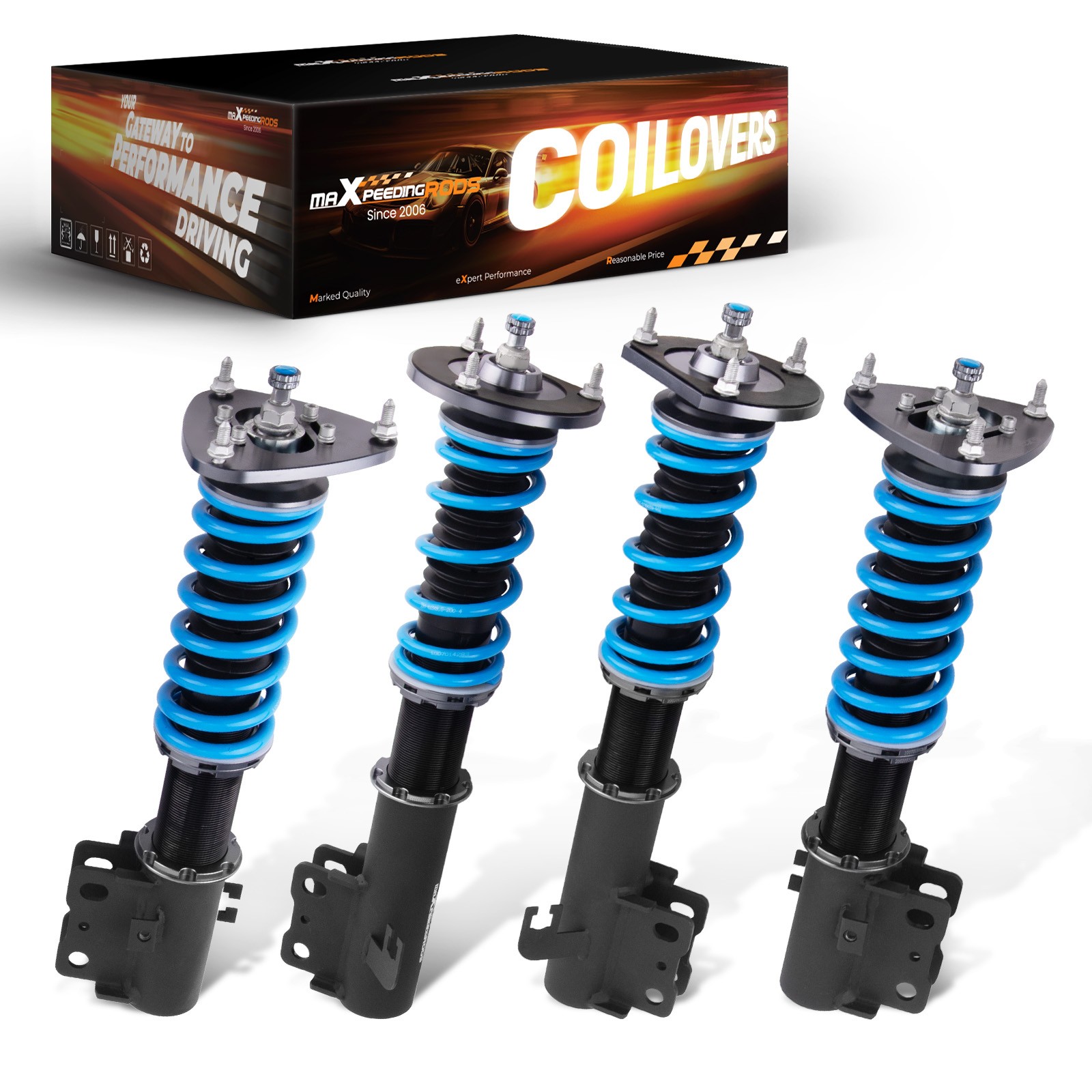 MaXpeedingrods 24 Step Adjustable Coilovers Kit for Subaru Legacy 1993–1999