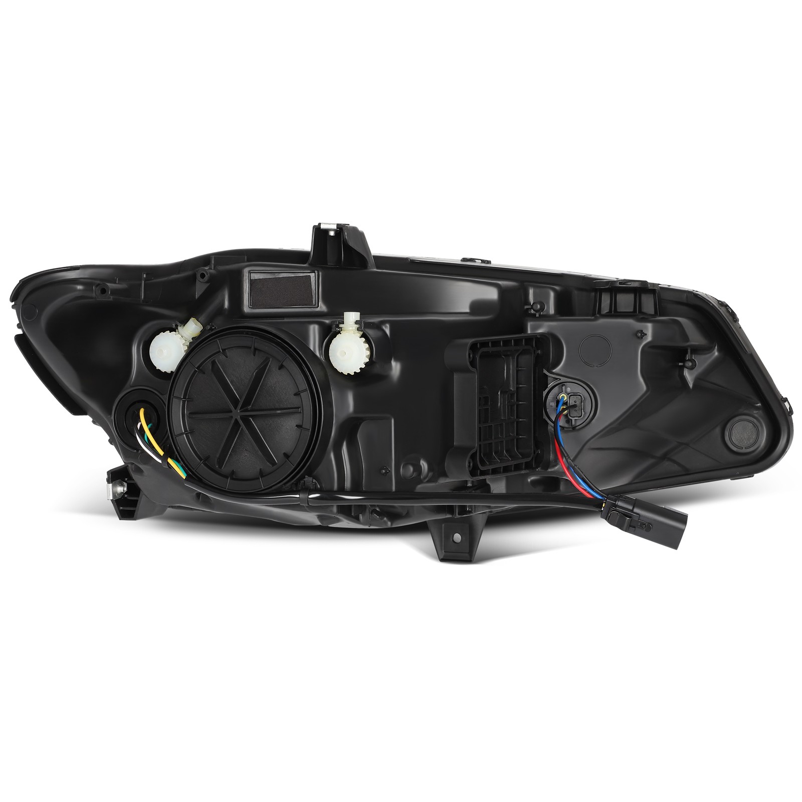 Halogen Headlight Assembly For Chevrolet Malibu 2016-2018 Black Amber Left Side