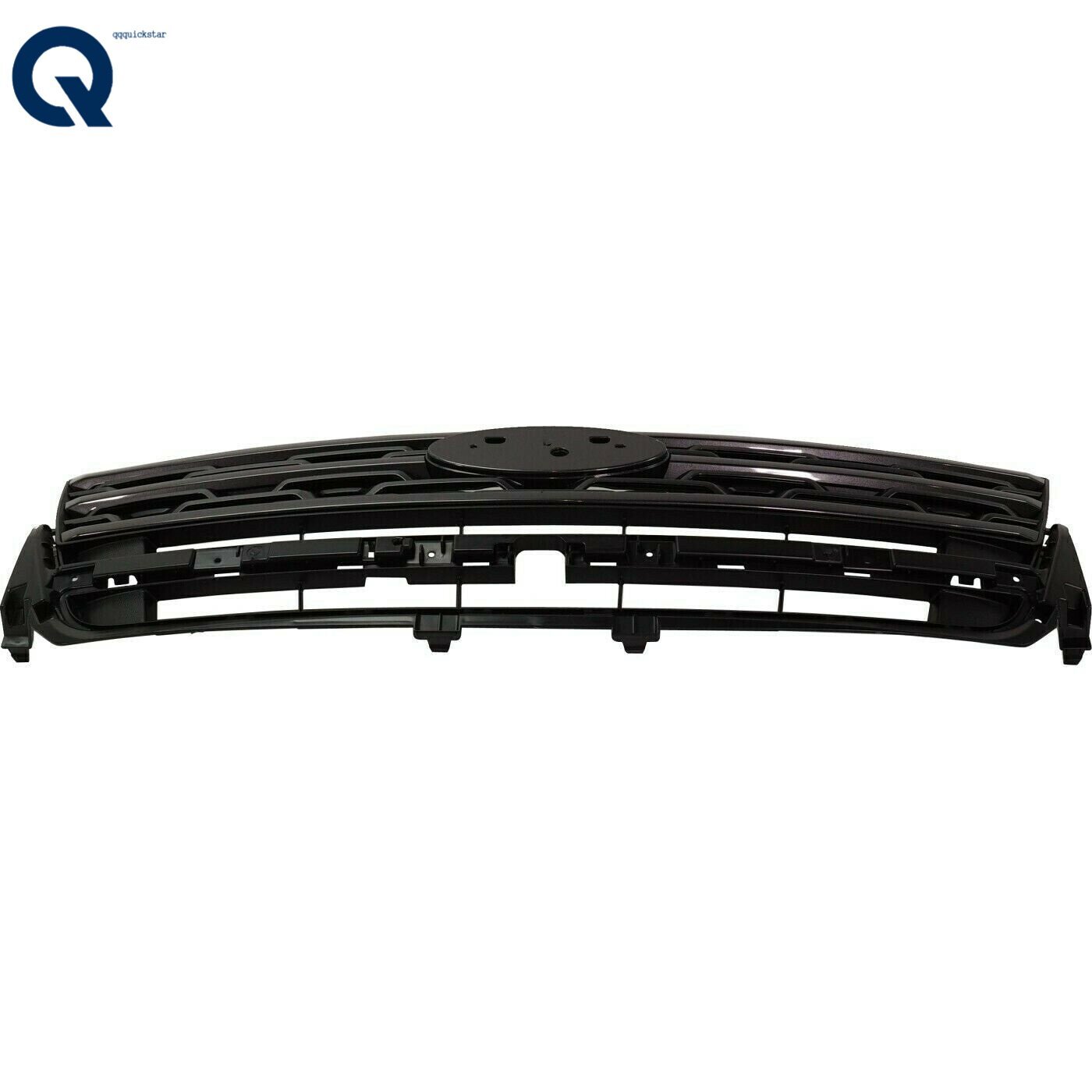 For 2018 2019 Ford Explorer Matte Black ABS Plastic Front Bumper Upper Grille
