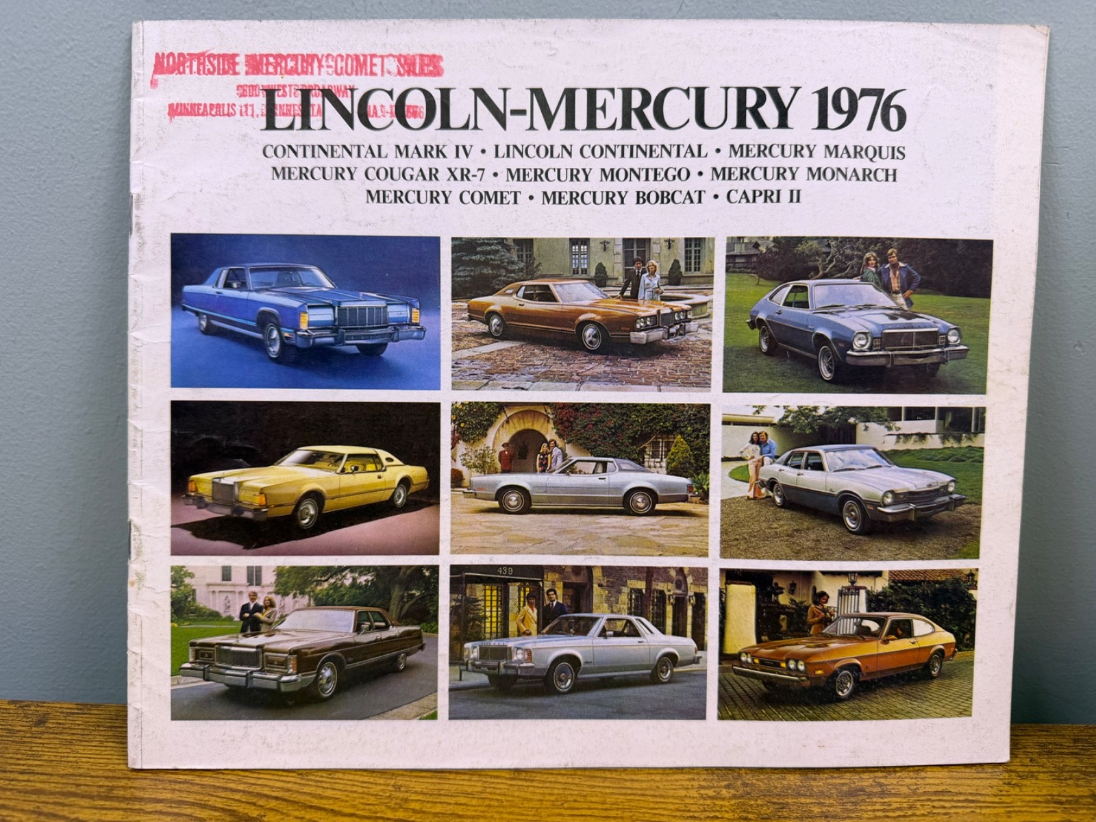 1976 Lincoln Mercury Continental Cougar Marquis Sales Brochure Buyer Catalog
