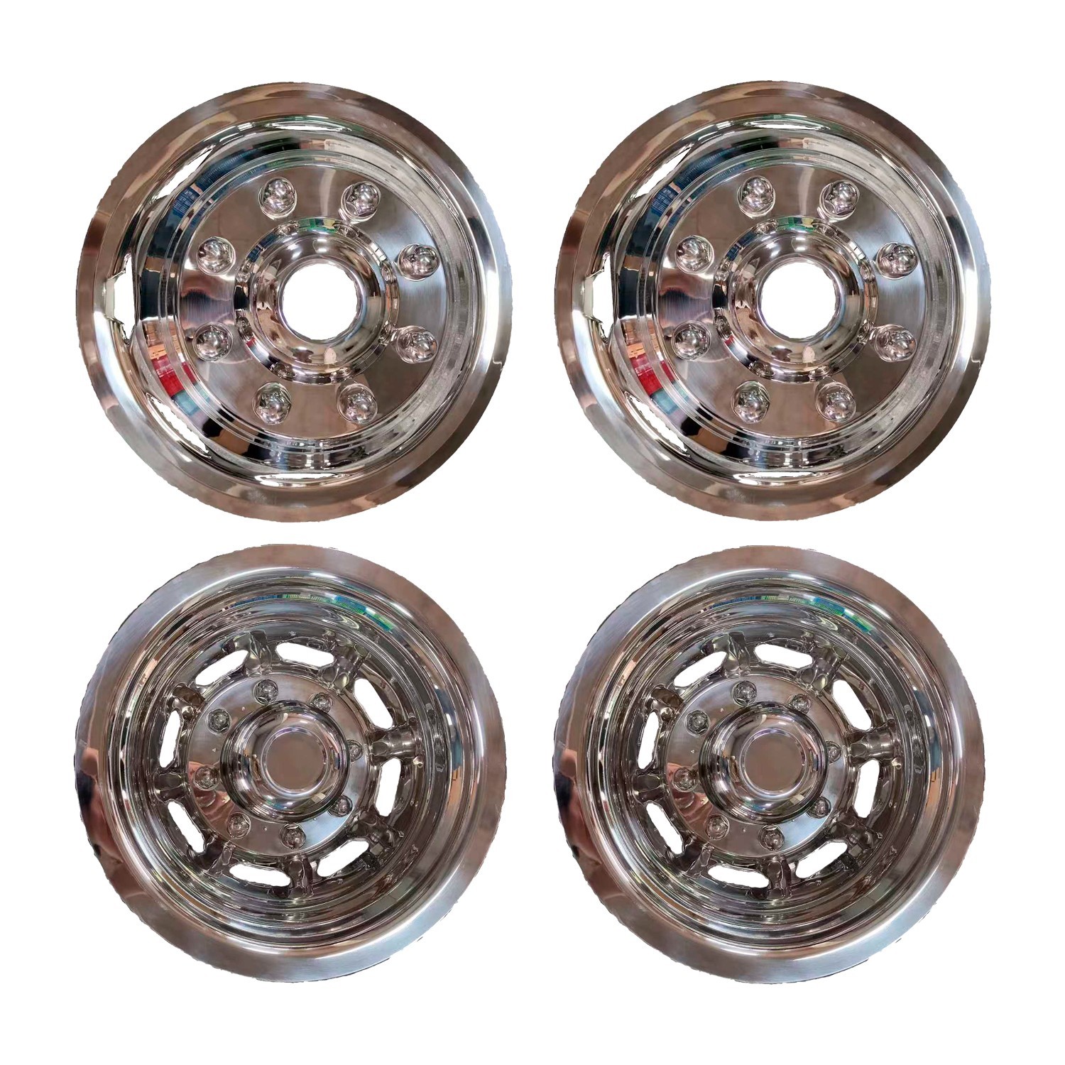 2008-2025 Ford F350 17” 8 Lug 8 Holes Stainless Steel Dual Wheel Simulator Skin
