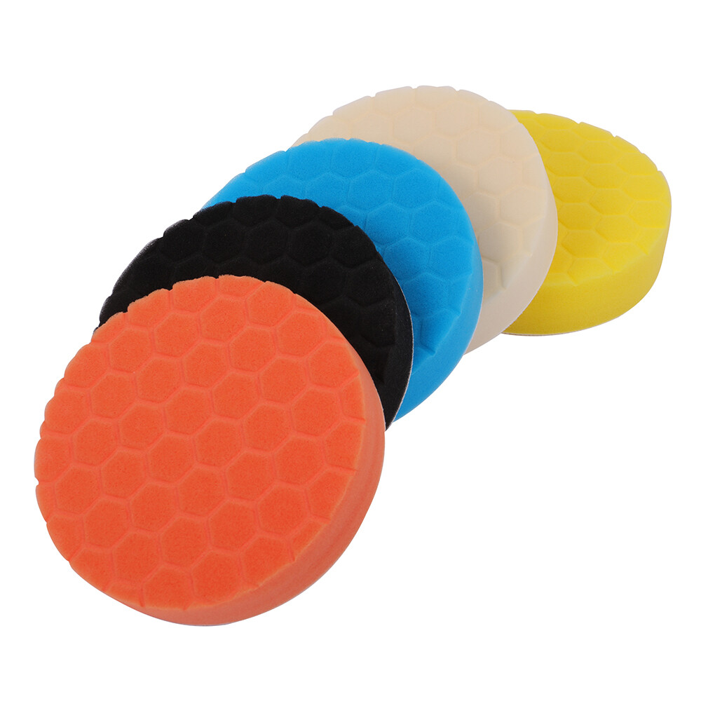 5*PCS 6inch Buffing Sponge Polishing Pad Kit Waxing For Car Polisher
