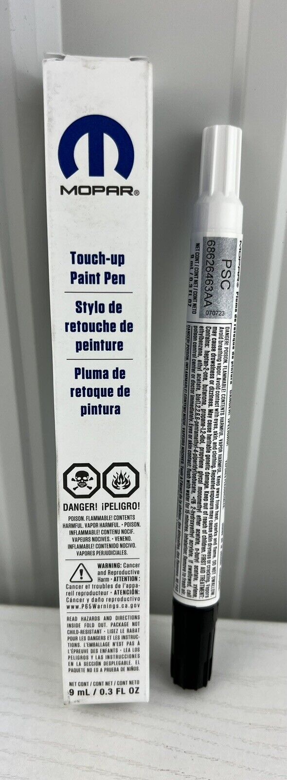 OEM Chrysler Jeep Dodge Touch Up Paint Billet Silver Metallic 5163738-AB PSC