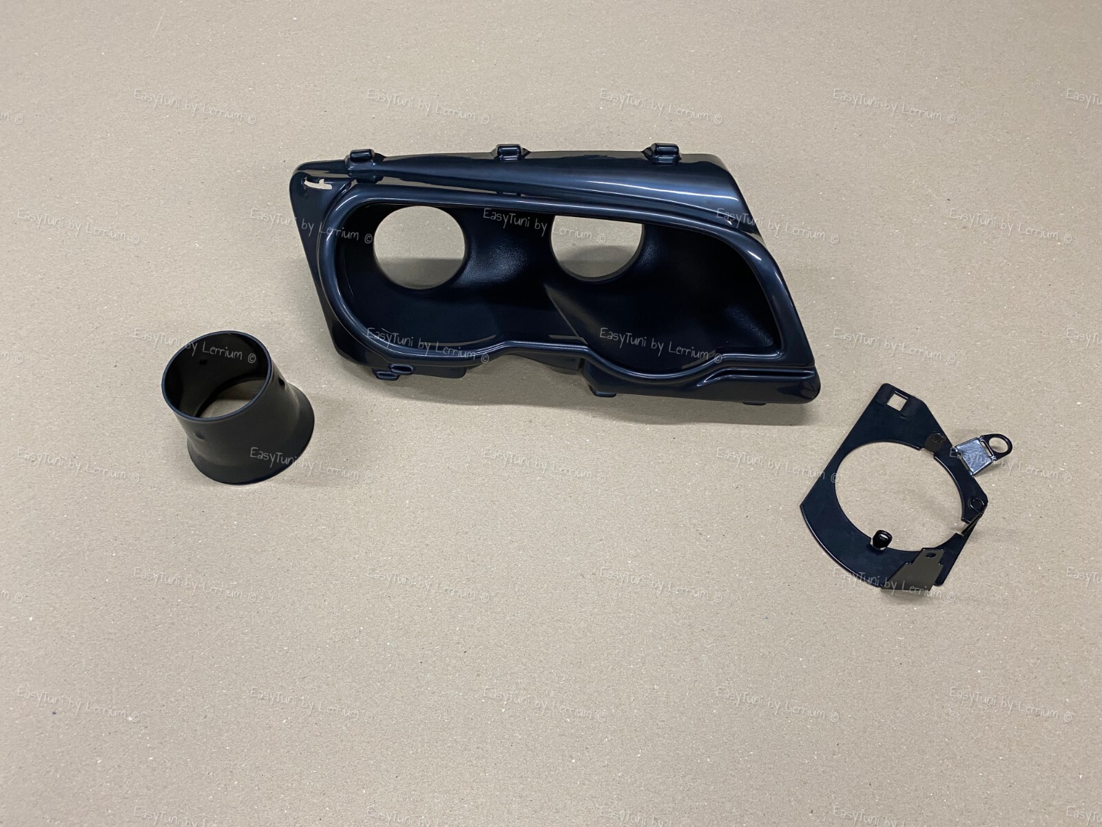 BMW E46 M3 right cold Intake 3 inches air duct headlight replacement,watch video