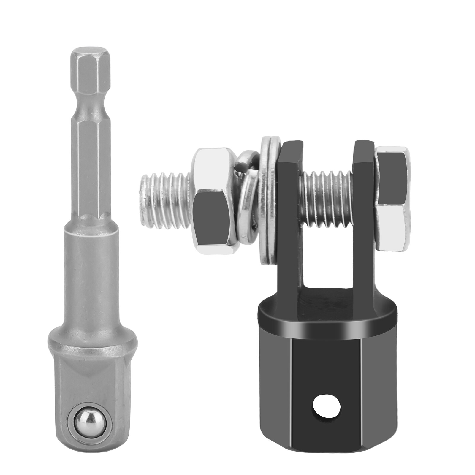 1/2in Car Scissor Jack Adapter & Chrome Vanadium Steel Drive Impact Wrench Tool