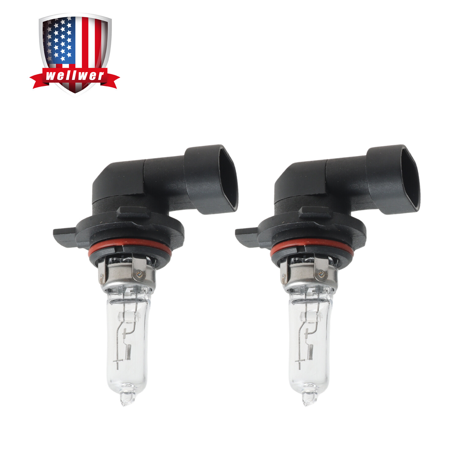 2 Pcs Automotive Headlamp Halogen Bulbs 9012 55W 12V for Most Vehicle Models
