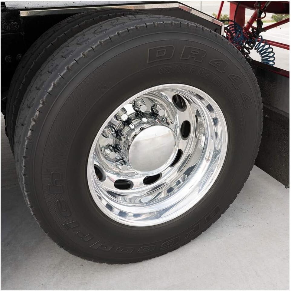 33mm Lug Nut Covers Chrome Screw On Style ABS Plastic Semi Truck (60) Pack