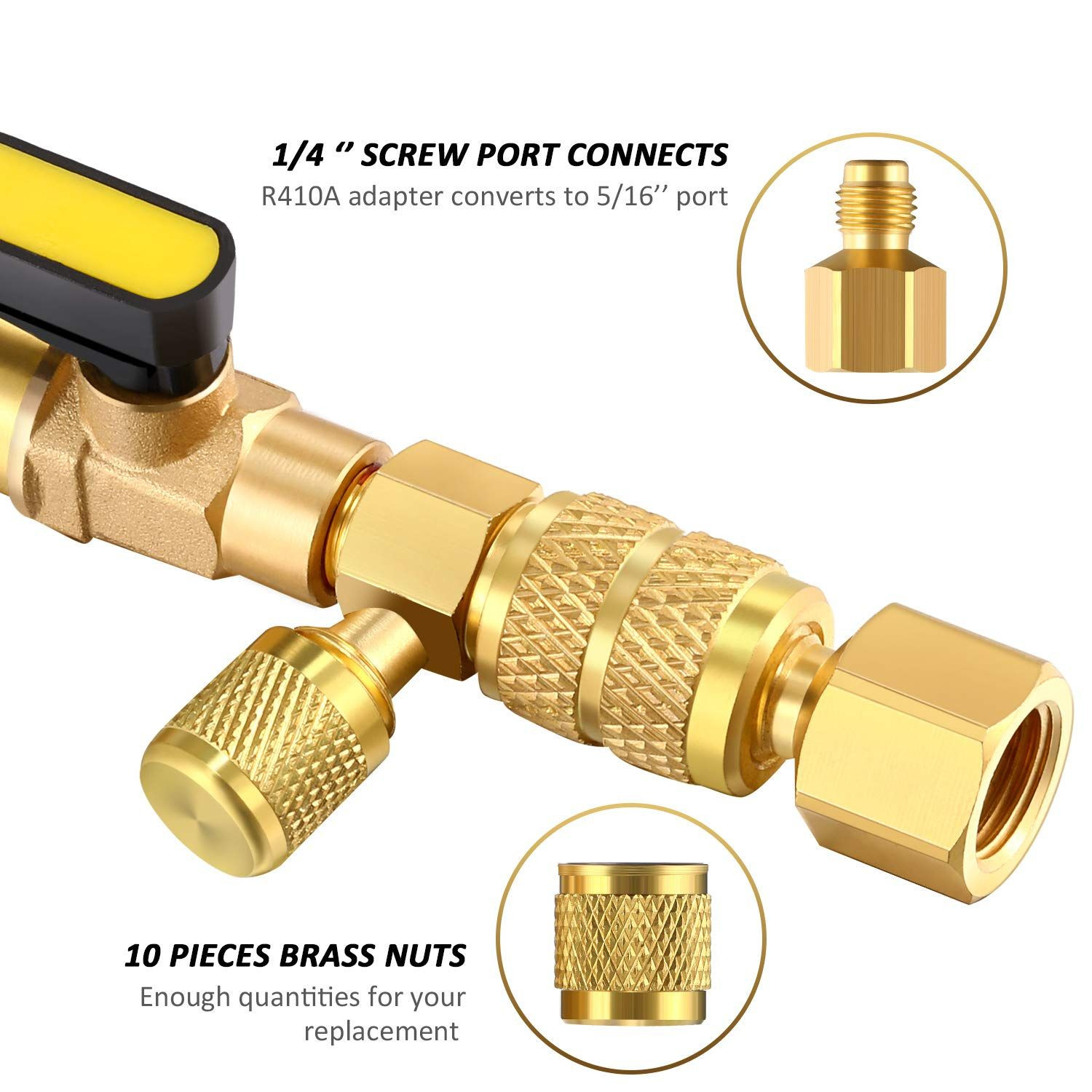 Mudder HVAC Valve Core Remover Installer Tool with Dual as pictures shown