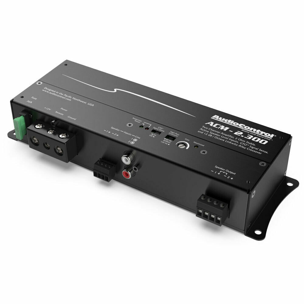AUDIOCONTROL ACM-2.300 300W RMS ACM SERIES 2-CHANNEL MICRO CAR AMPLIFIER AMP 2CH