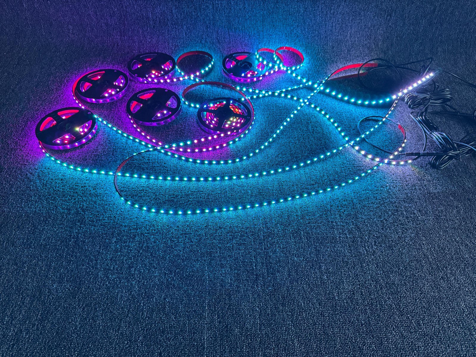 12PCS 4FT Clear IP65 Flexible LED CHASING Light Strips For Polaris Slingshot NEW