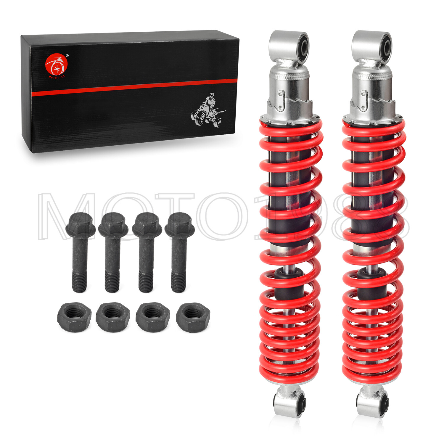 Front Shocks Absorber 1987-2006 For Yamaha Banshee 350 Red Spring & Bolt
