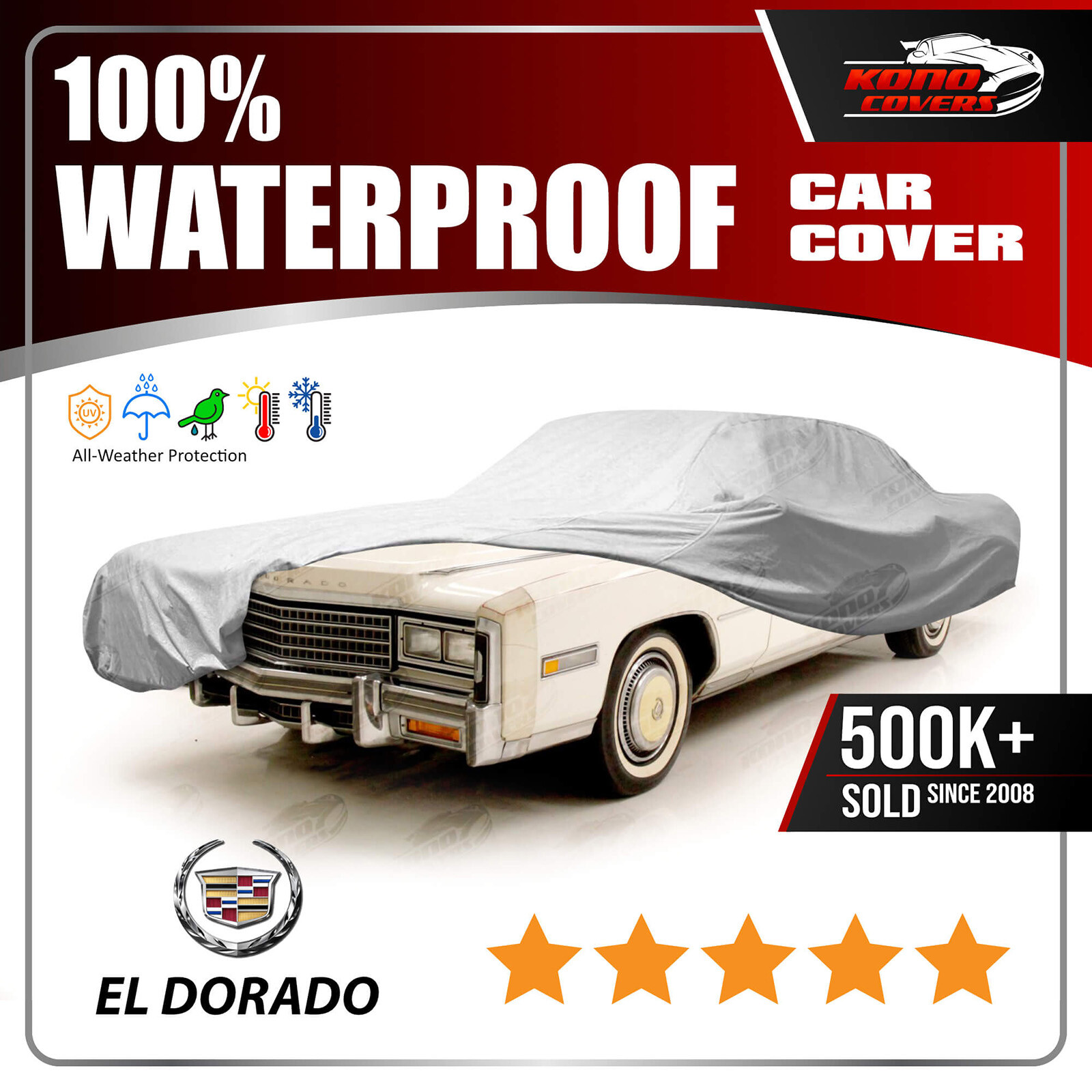 Cadillac Eldorado 1971-1978 CAR COVER – 100% Waterproof Breathable UV Protection