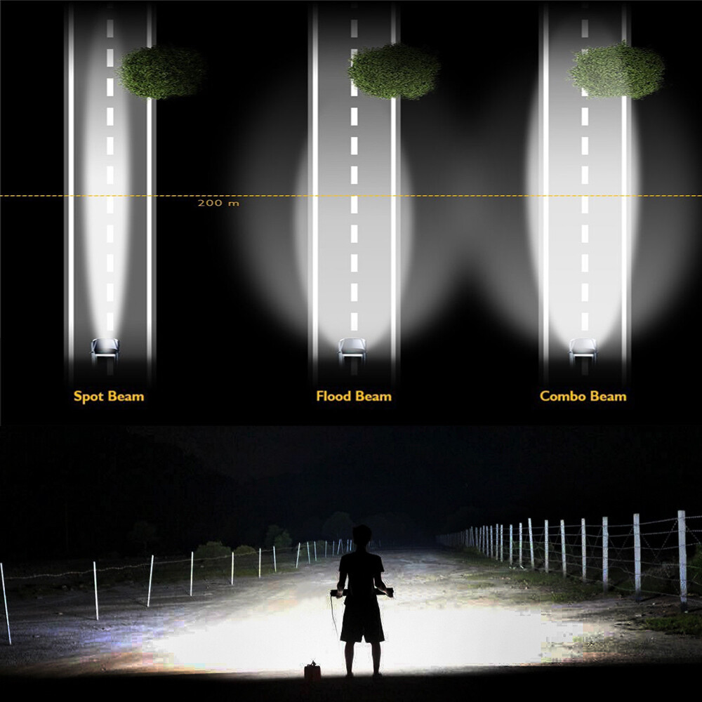 Dual Row 20inch 1200W Led Light Bar Spot Flood Combo Work UTE Truck SUV ATV 22”