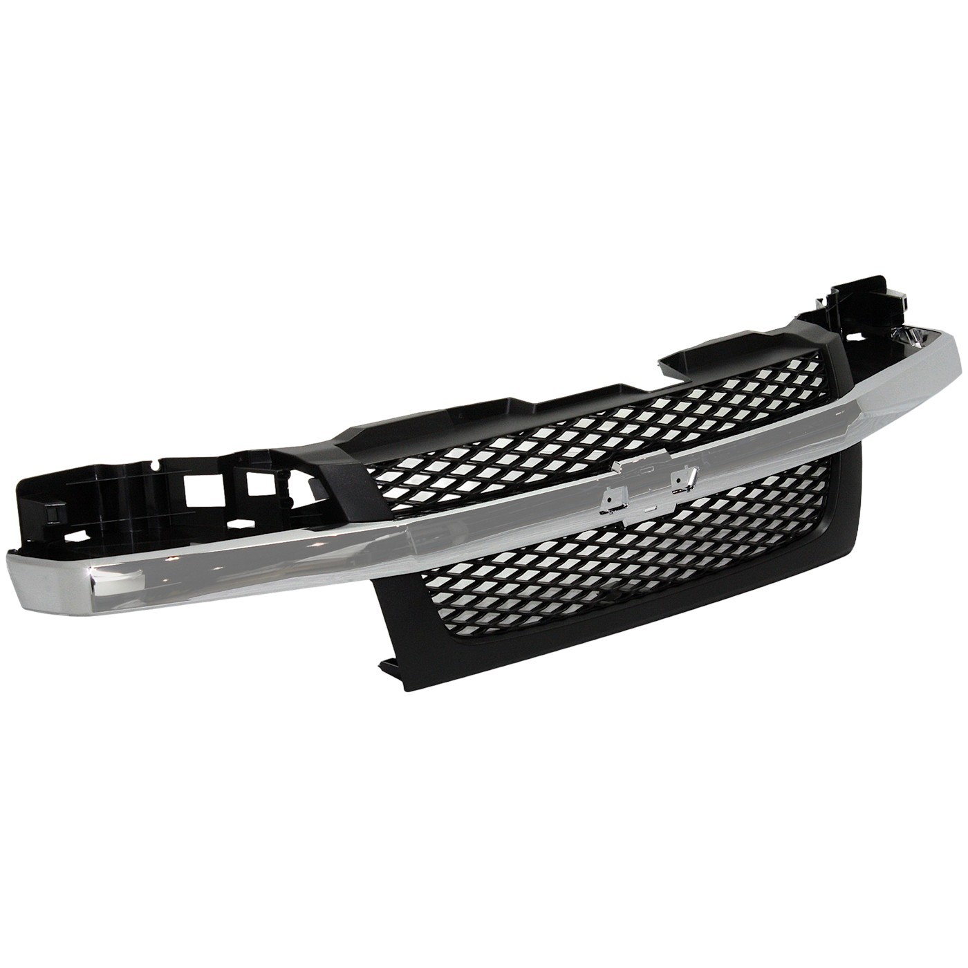 Grille Assembly Textured Dark Gray 2 Piece Design For 2004-12 CHEVROLET COLORADO