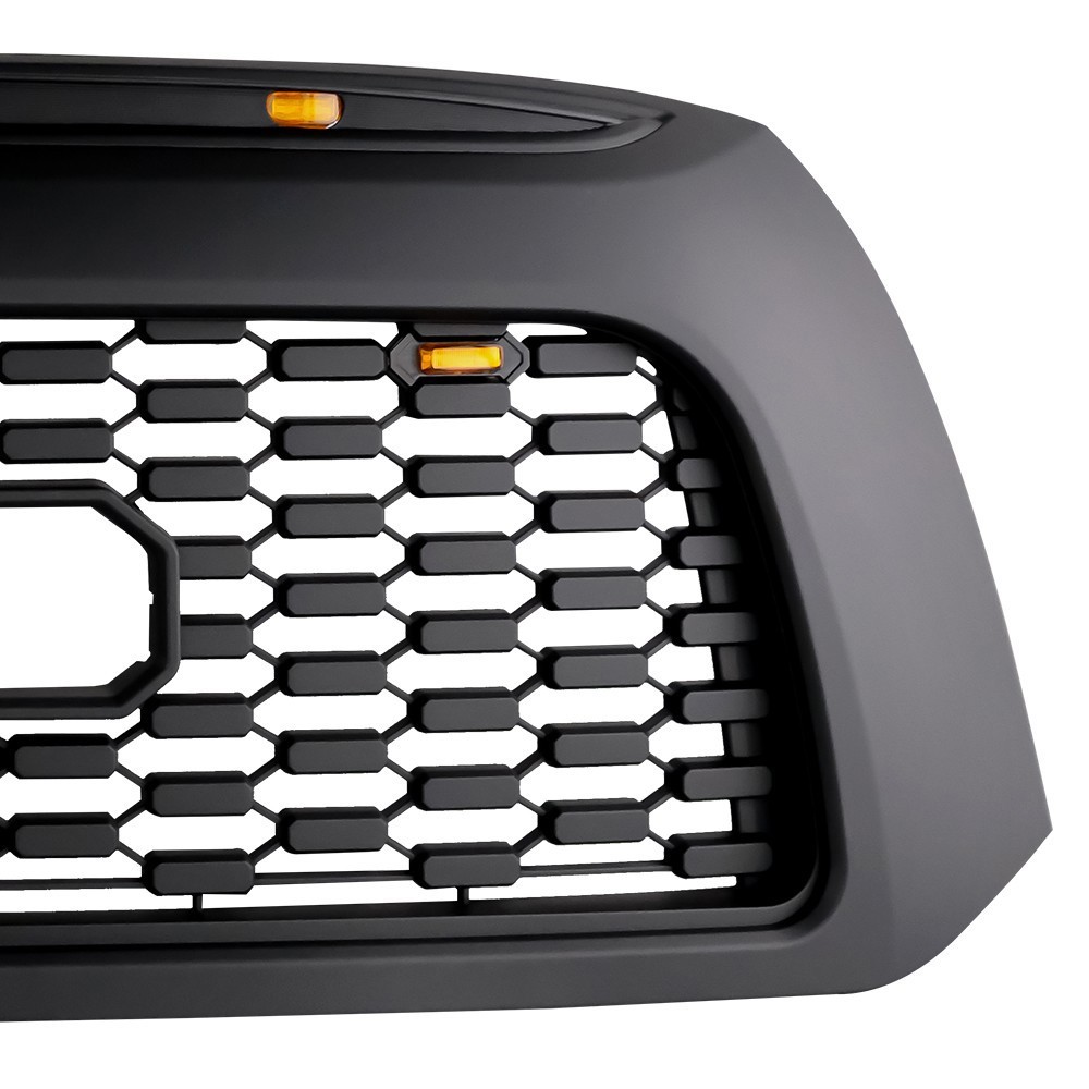 Grille For 2007 08 2009 Tundra Honeycomb Grill Matte Black W/Sensor Cover&Emblem
