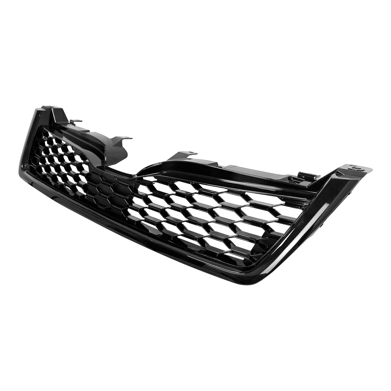 Front Bumper Upper Grille Plastic Black Set For 2014-2018 Subaru Forester
