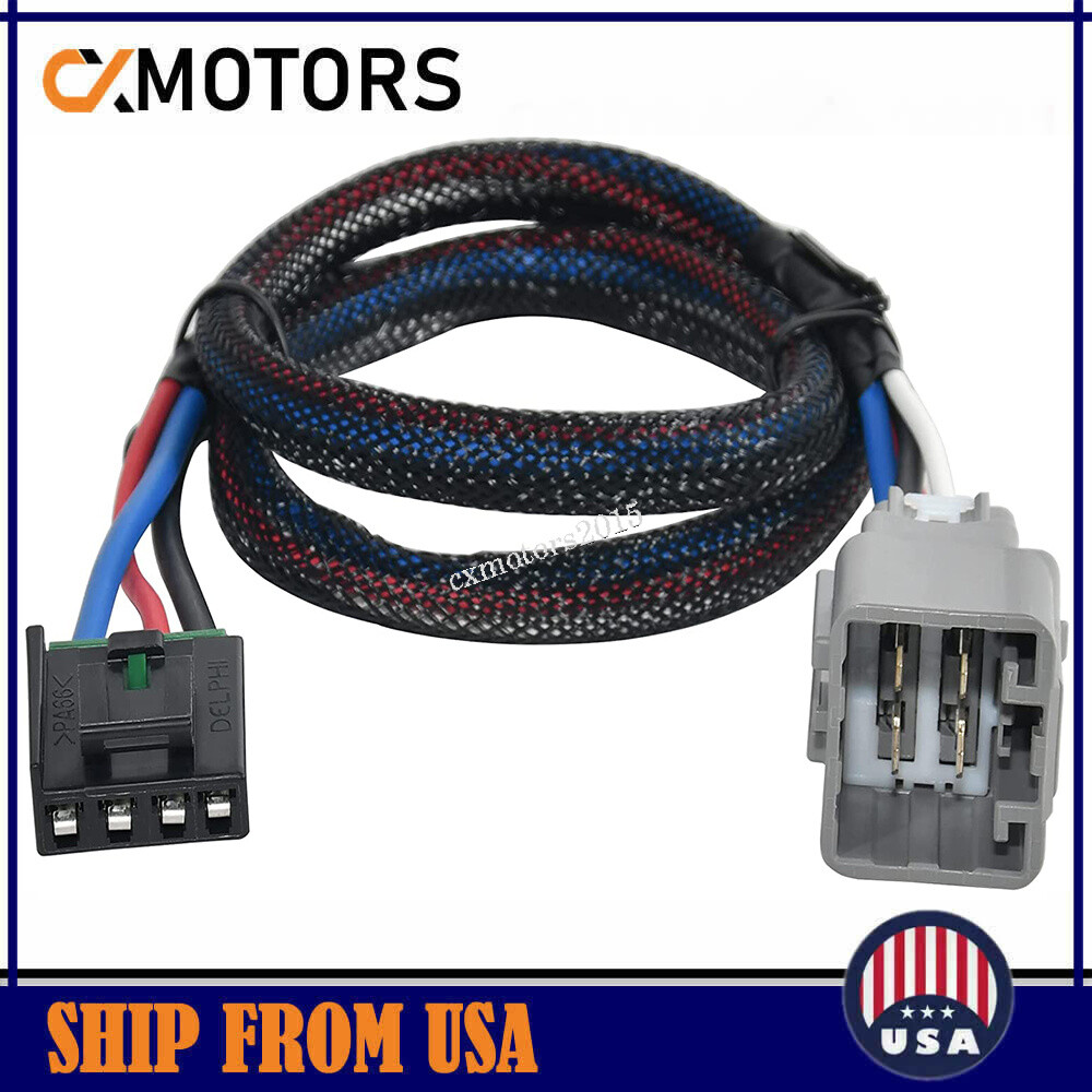 2-Plug Trailer Brake Control Wiring Harness Adapter For RAM 1500/2500 2015-2022
