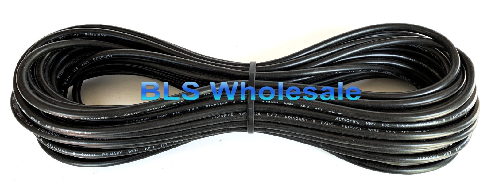 25ft Each Red & Black 8 Gauge Power Wires Car Auto Primary Wire Cable Wiring
