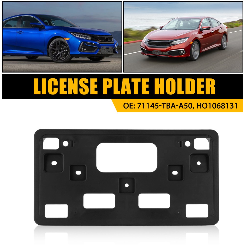 Front License Plate Bracket fits 2019 2020 Honda Civic Sedan Except SI Model New