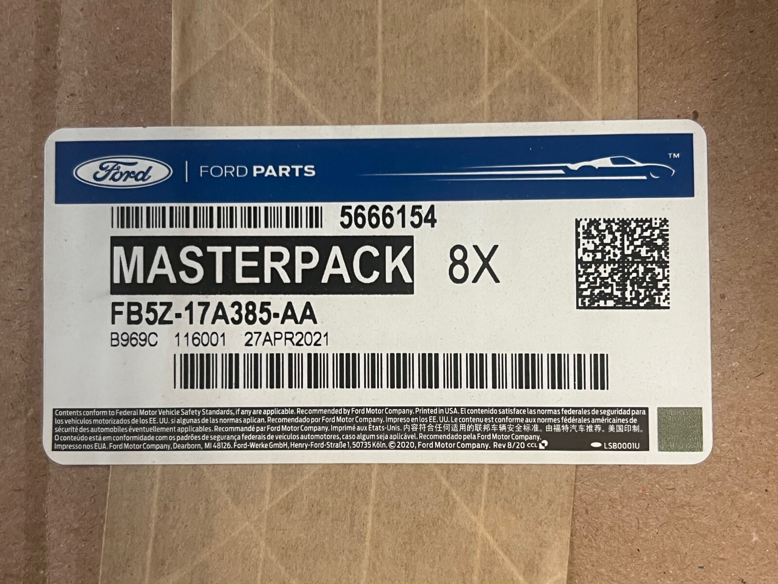 GENUINE FORD 2016-2020 Explorer Black Front License Plate Mounting Bracket
