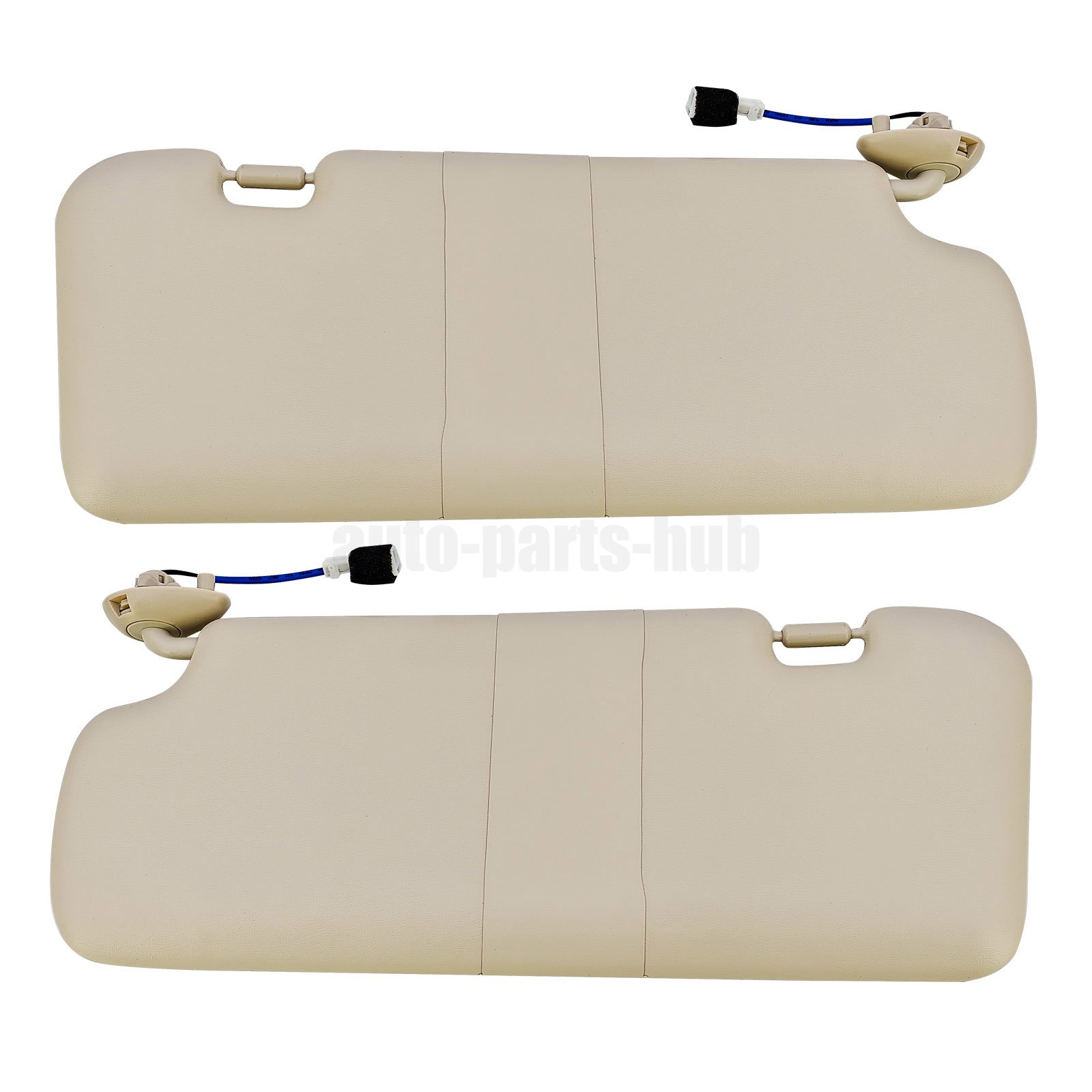 1 PAIR Left & Right Beige Sun Visor For Honda CR-V 2012-2016 W/ Light & Mirror