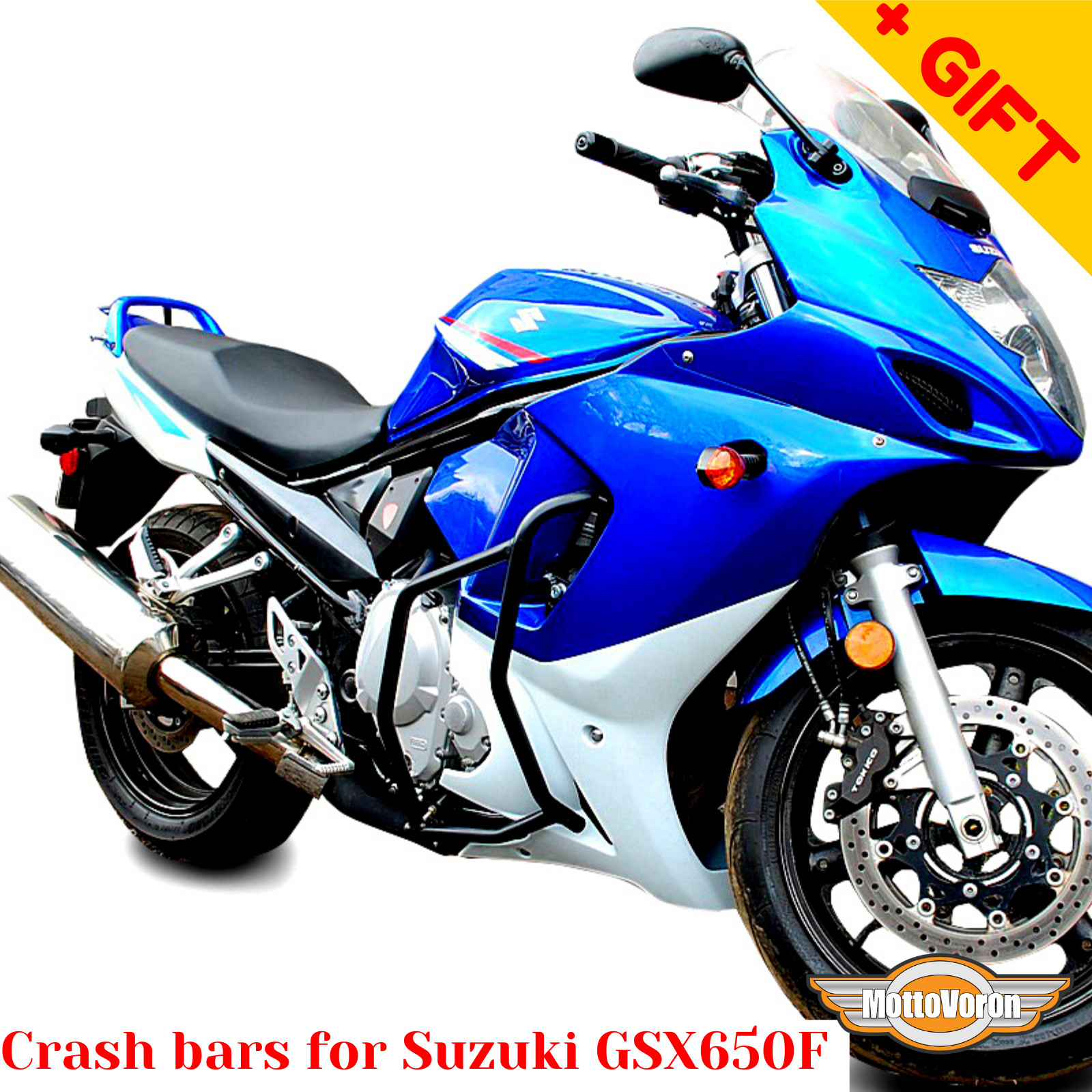 For Suzuki GSX650F engine guard crash bars GSX 650 F radiator guard, Bonus