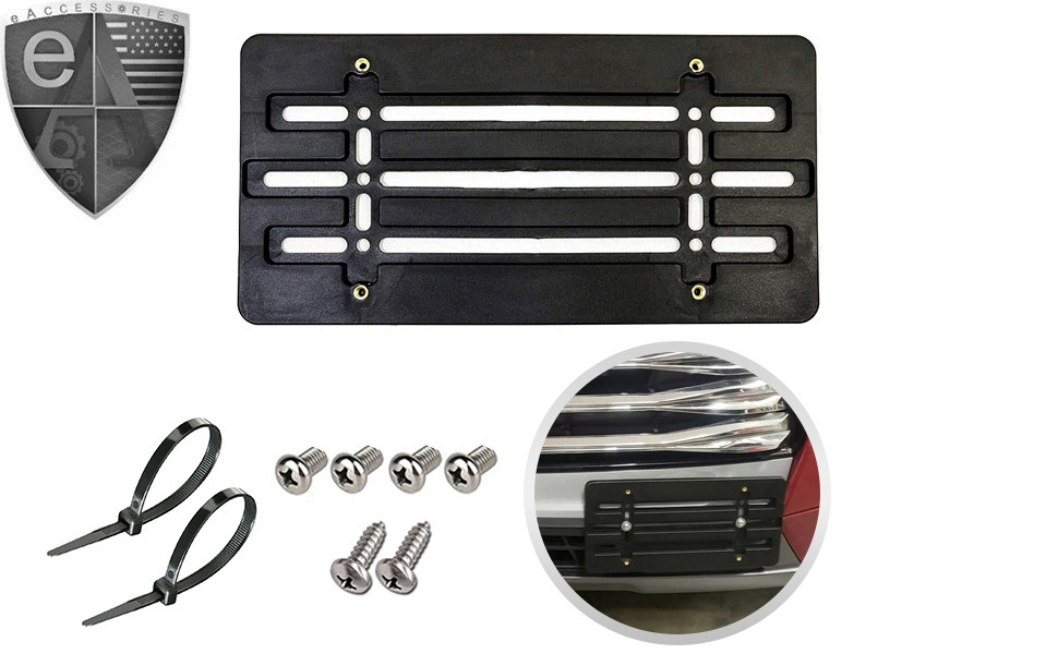 License Plate Tag Holder Mount Relocator Adapter Bumper Kit Bracket for VinFast