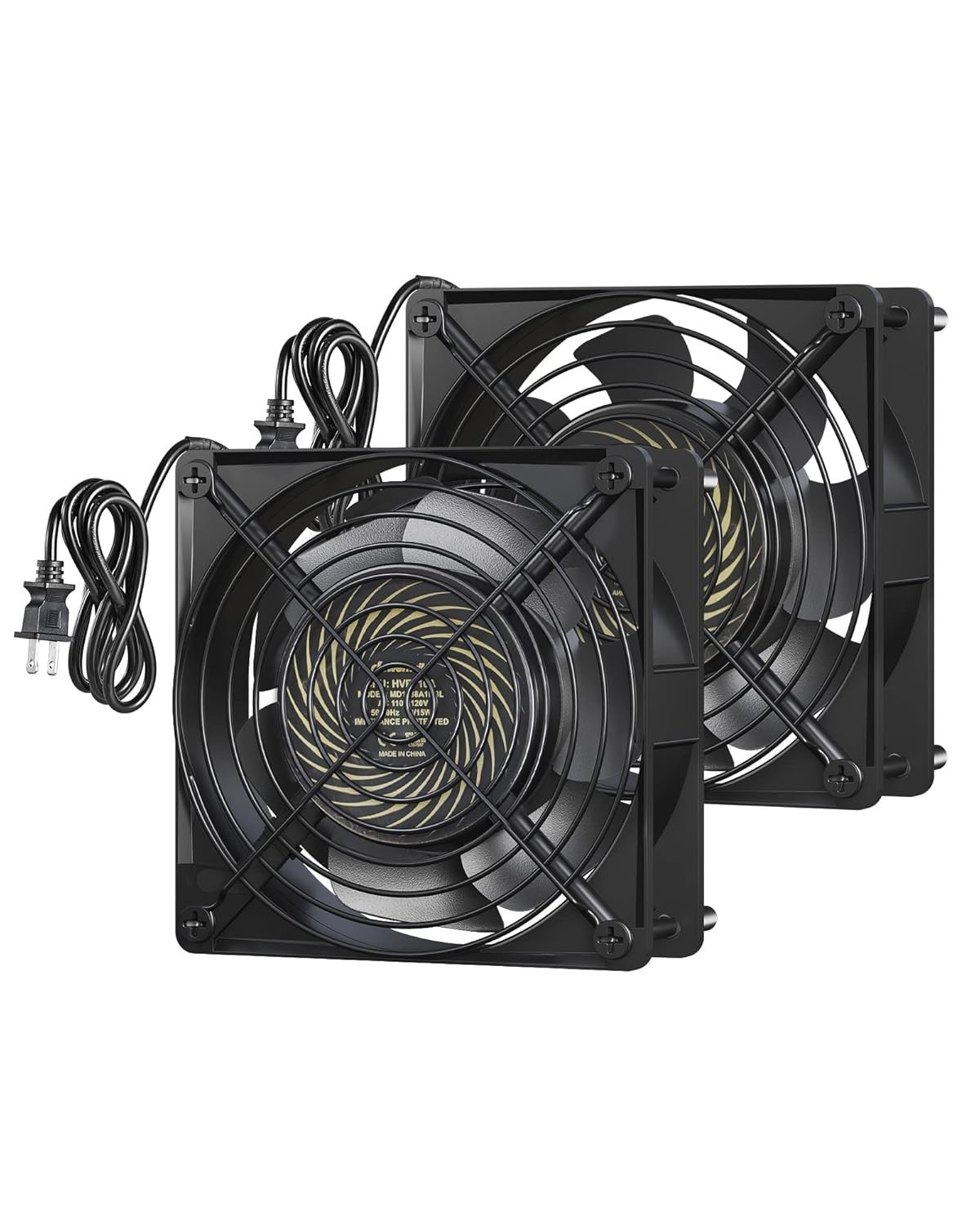120mm Waterproof Exhaust Fan – 2 Pack for Refrigerators & More