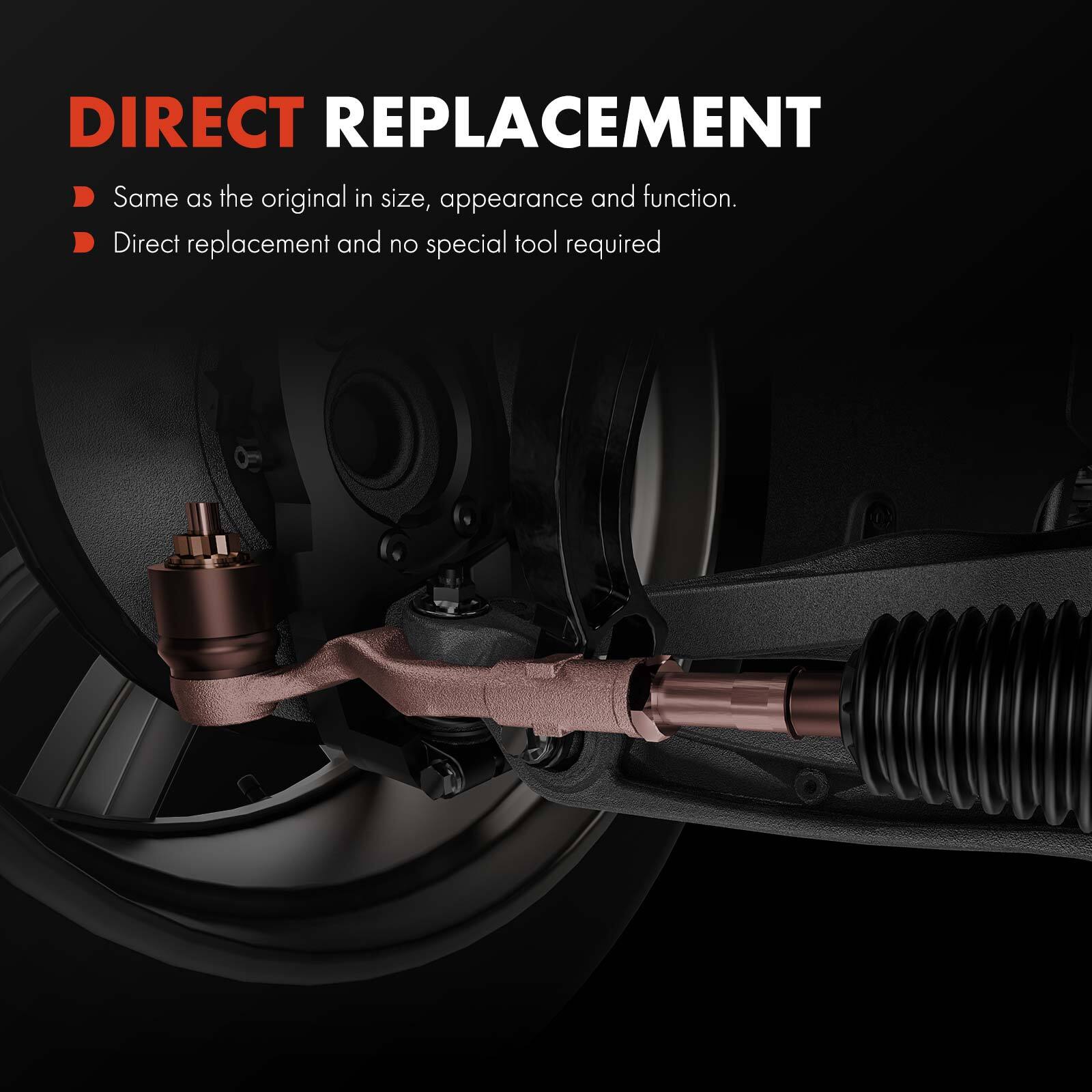 2x Front Driver & Passenger Outer Tie Rod End for BMW X3 2011-2017 X4 2015-2018