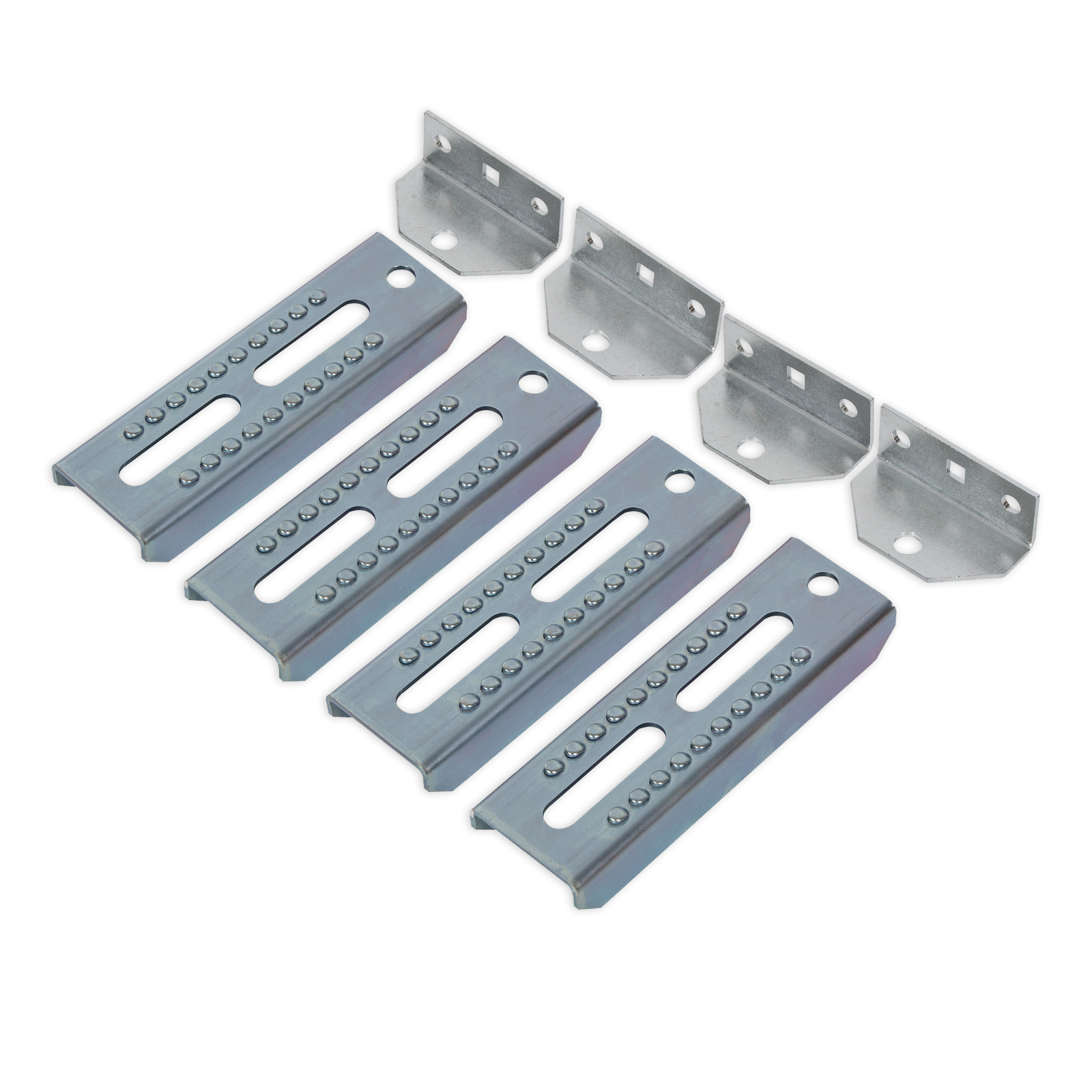 4× 8″ Galvanized Swivel Top Bunk Bracket Adjustable Boat Trailer 3×3