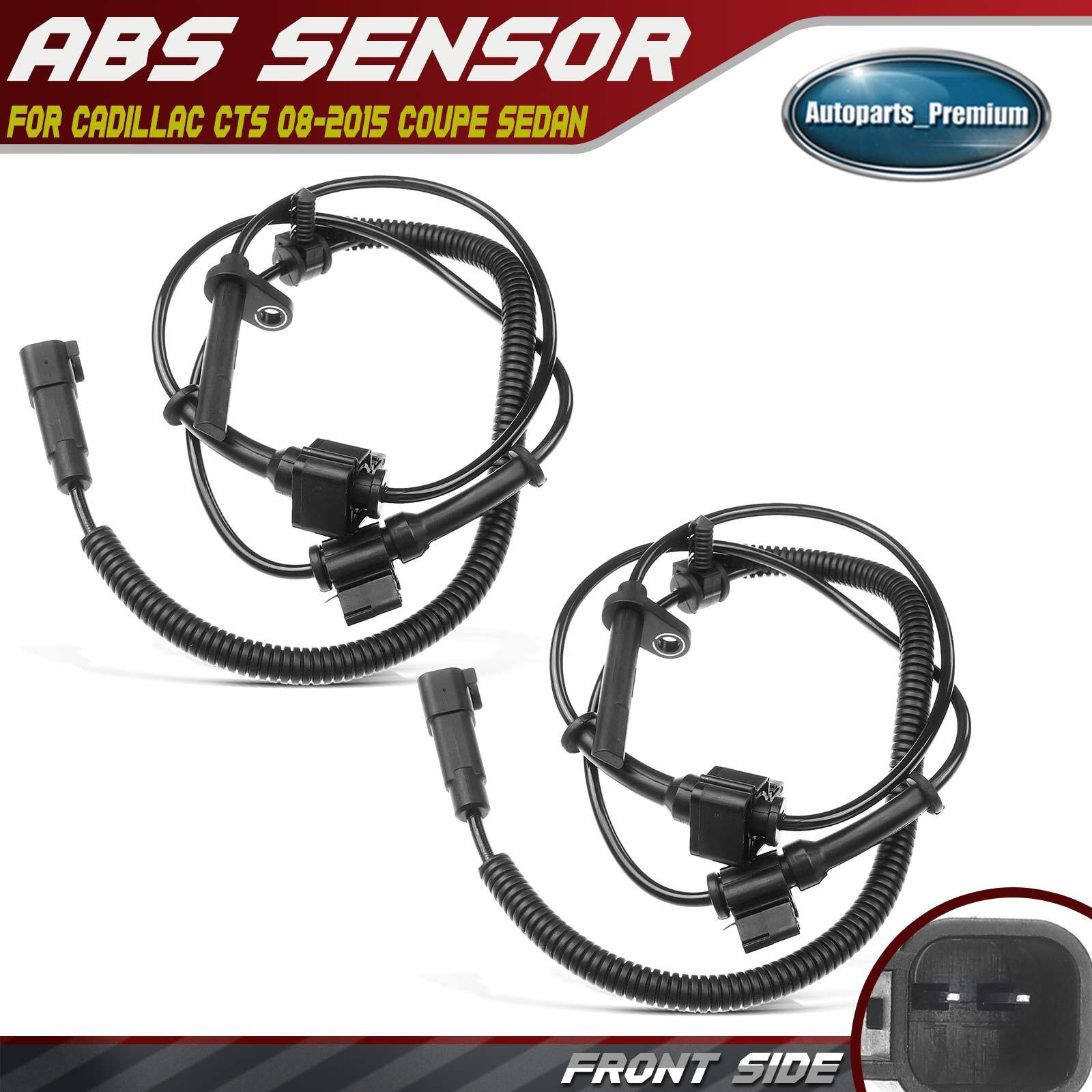 2x ABS Wheel Speed Sensors for Cadillac CTS 08-2015 15854167 Front Left & Right