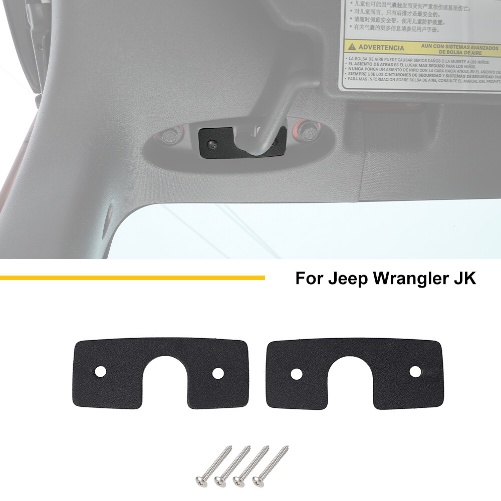 Metal Sun Visor Repair Mounting Kit Clips For Jeep Wrangler JK 07-17 Accessories