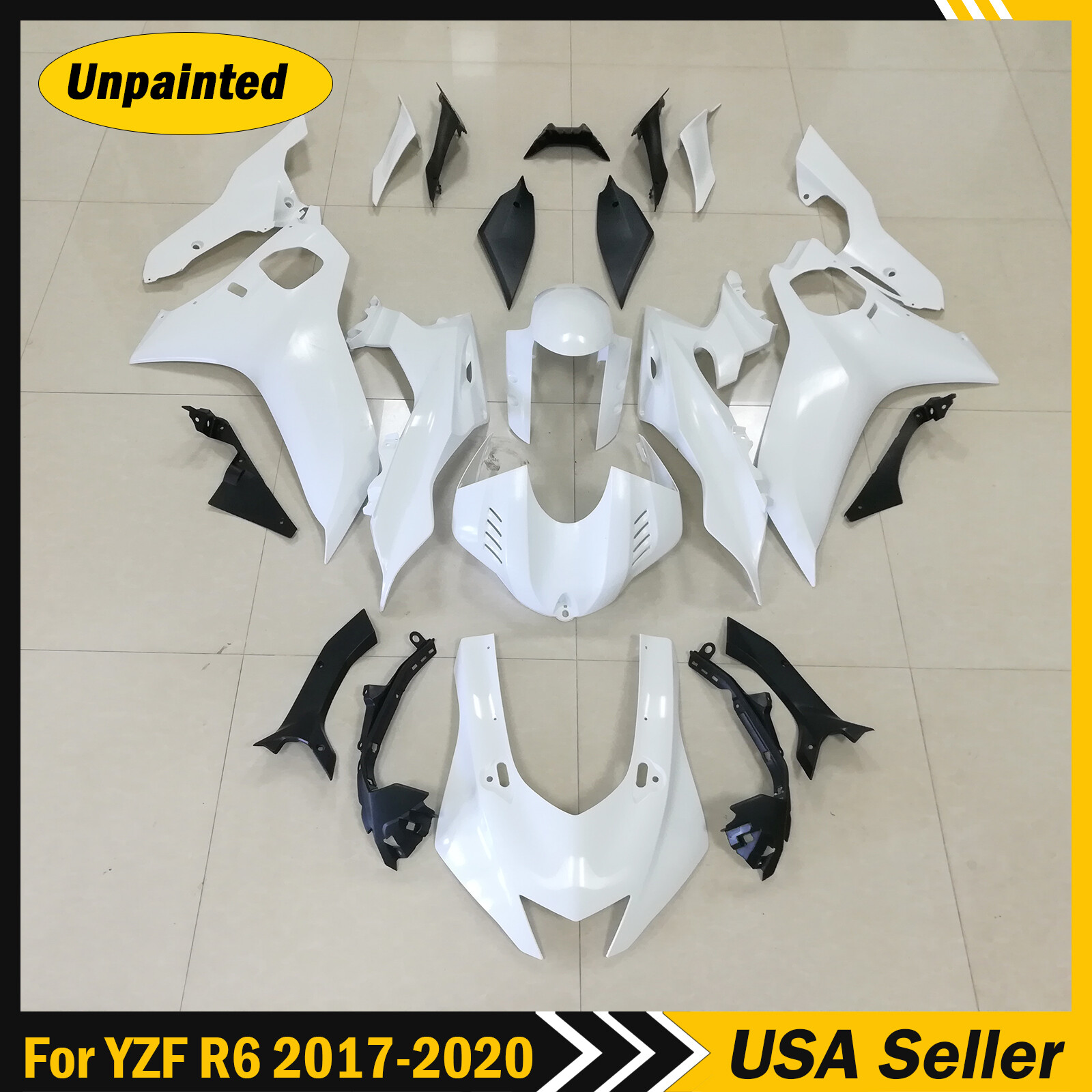 Fairing Kit for YAMAHA YZF R6 2017-2020 Unpainted ABS Injection Molded Bodywork