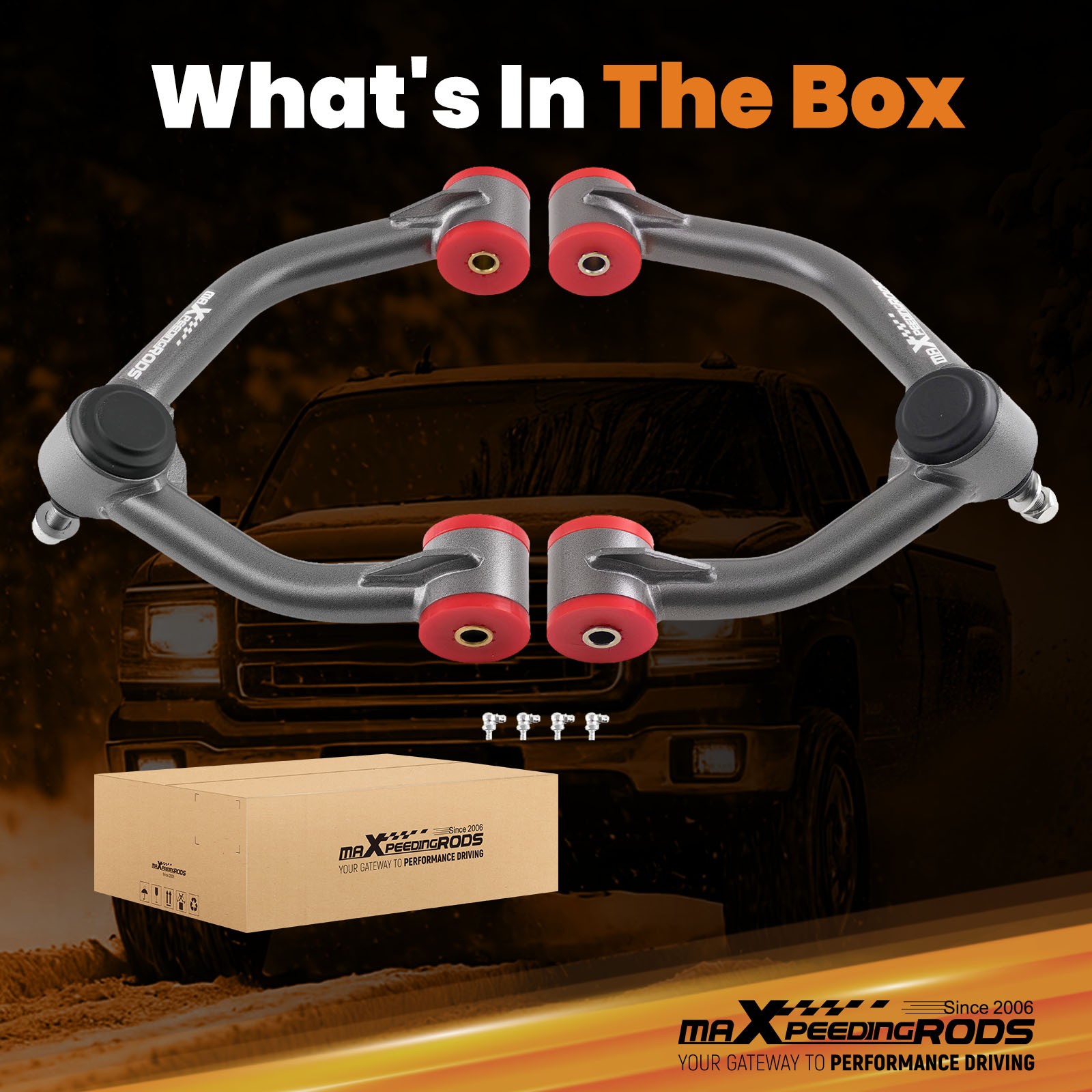 maXpeedingrods Front Upper Control Arms for 2015-2022 Chevy Colorado GMC Canyon
