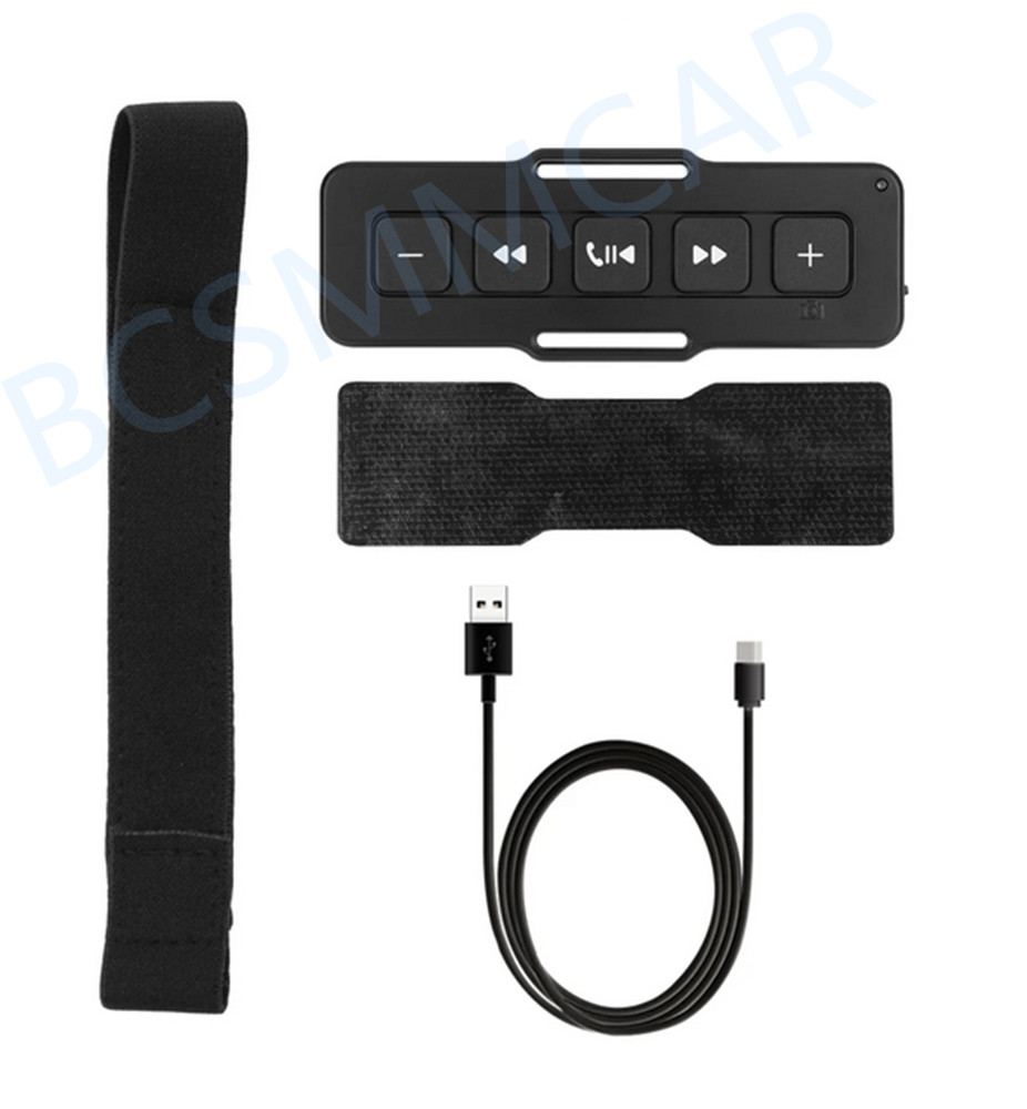 Wireless Bluetooth 5.0 Media Button Remote Controller For Car Motorcycle Outdoor