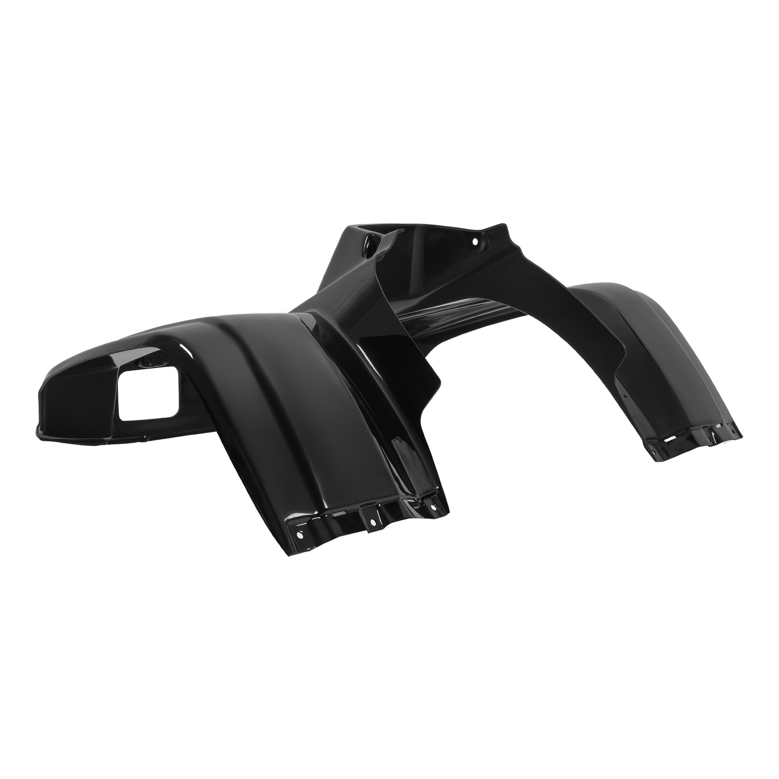 Black Front Fender Flaps Flare Mud Guard Plastic(ABS) For Honda TRX300 1988-2000