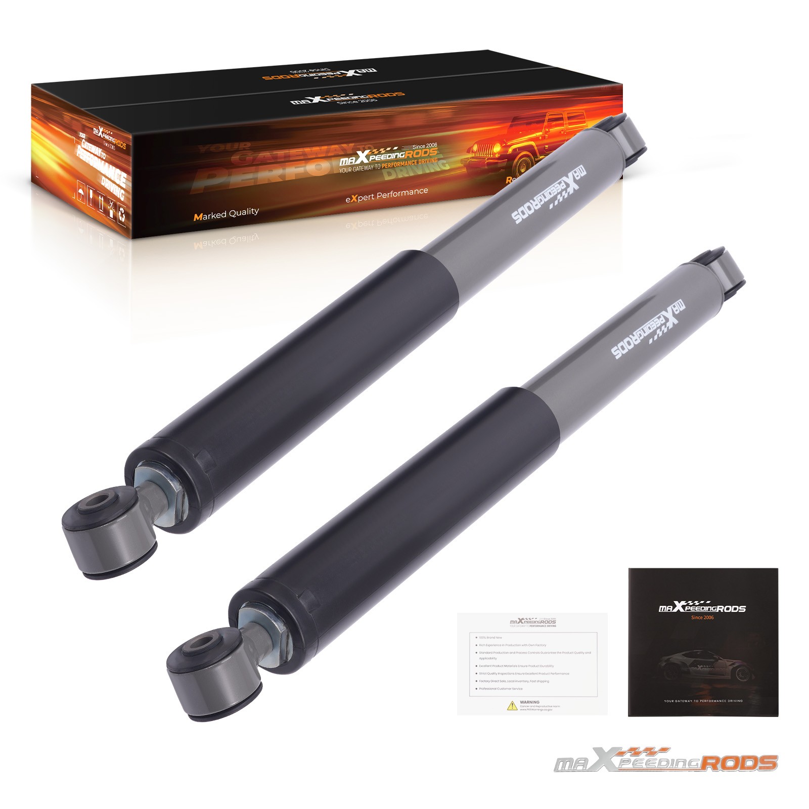 Carbon Steel Shock for Ford F150 2004-2014 4-5″ Drop Height Rear Suspension