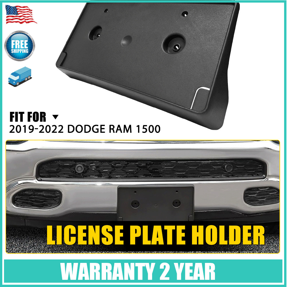 OXILAM For 19 20 21 22 Dodge 1500 Ram Front License Plate Tag Bracket Holder New