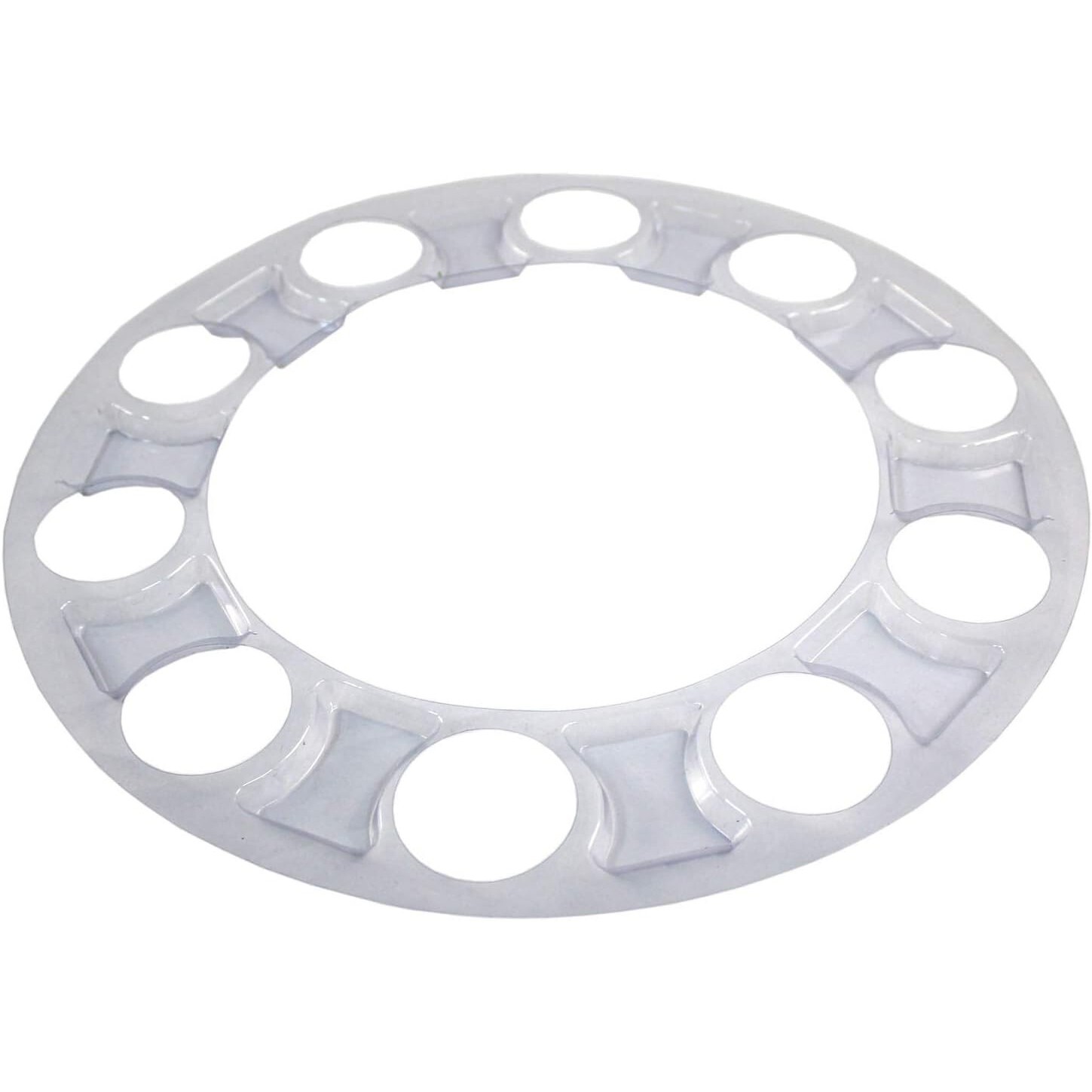 2 Front Flat Top Axle Covers w/ 33mm Thread on Lug Nut Cover for Semi Trucks