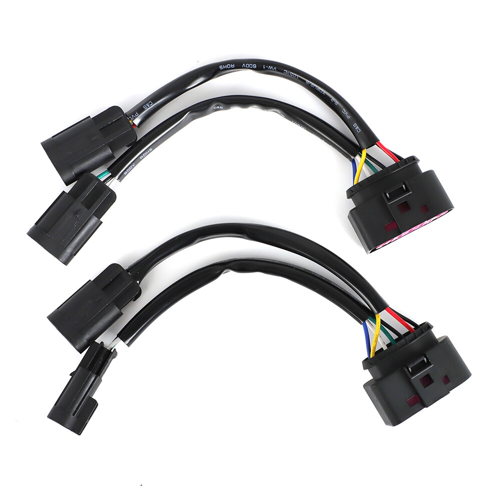For 09-18 Dodge Ram Conversion Harnesses Quad Housing To Projector Headlight 2PC