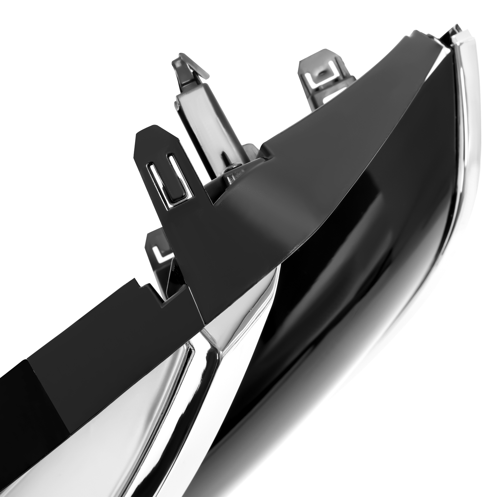 Front Upper Bumper Grille Black w/Chrome Trim Grill For Nissan Maxima 2016-2018