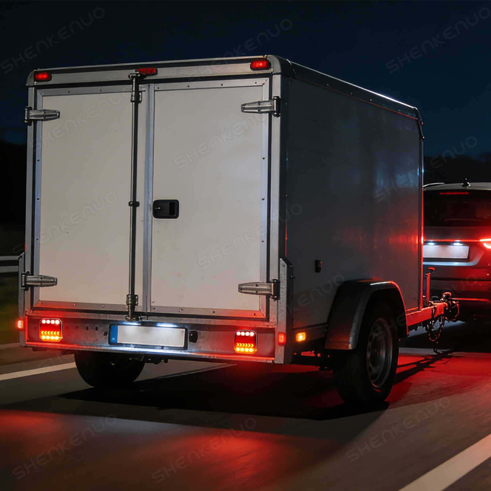 IP65 Waterproof Wireless LED Trailer Light Magnetic USB-C 10 Hours Working