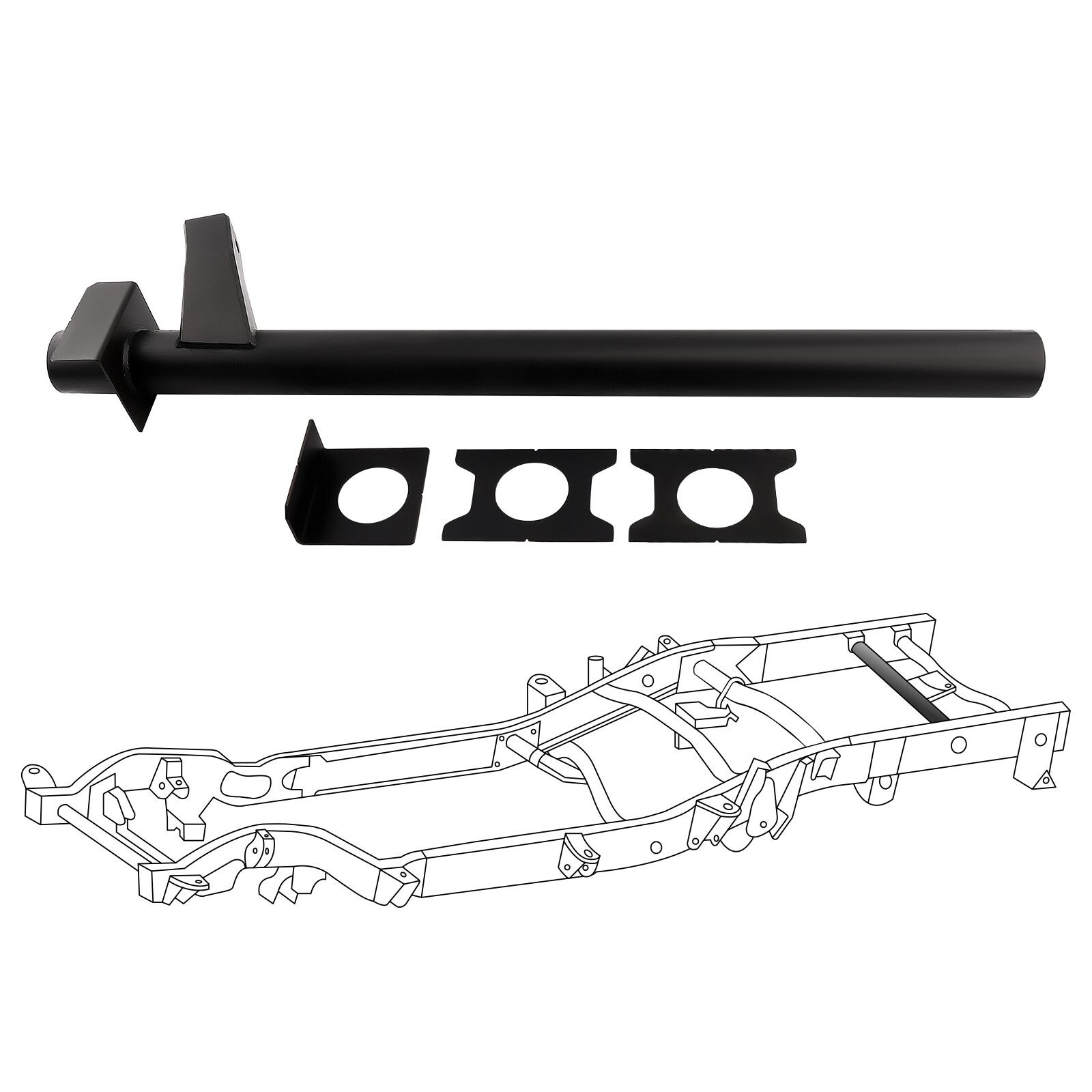 Rear Shock Mount Crossmember For Chevy Silverado & GMC Sierra 1500 2007-14 NEW