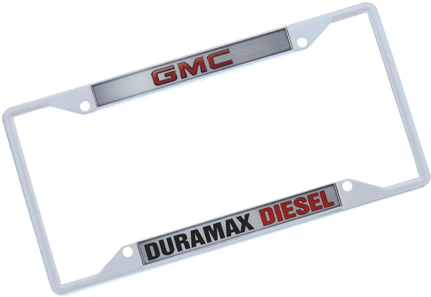 Eurosport Daytona GMC Duramax Metal Zinc Stainless Steel License Plate Frame