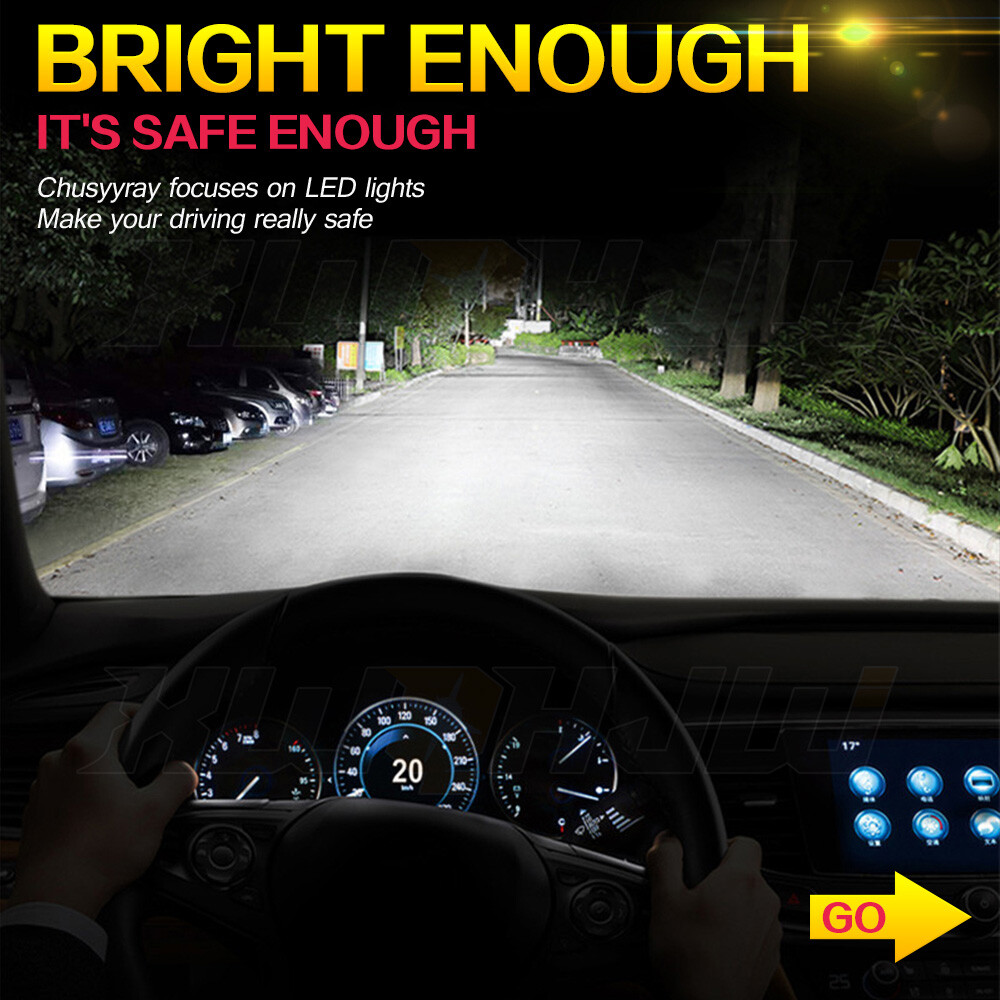 2X H13 9008 Super Bright LED Headlight Bulbs Kit 660000LM 6000K White Hi-Lo Beam