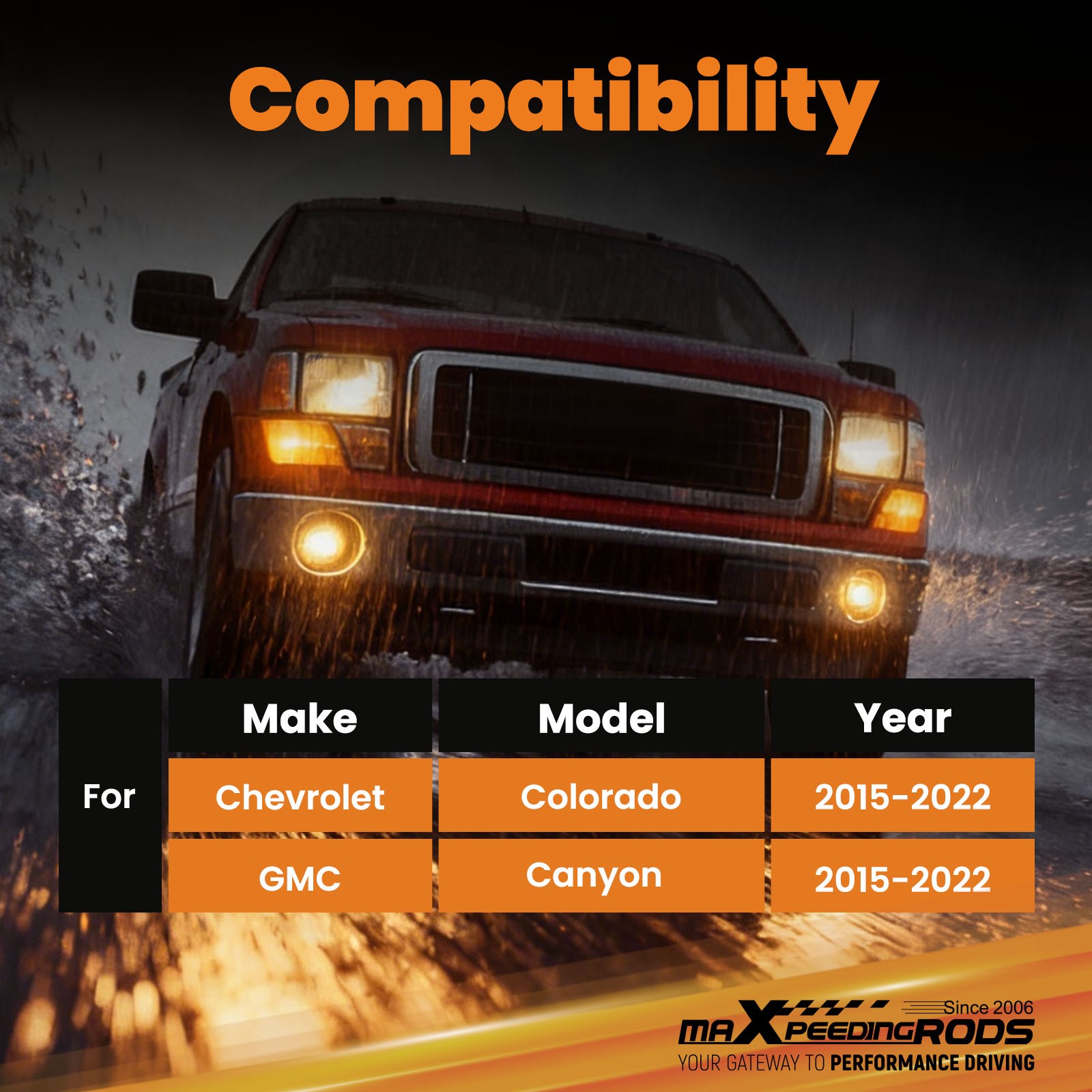 maXpeedingrods Front Upper Control Arms for 2015-2022 Chevy Colorado GMC Canyon