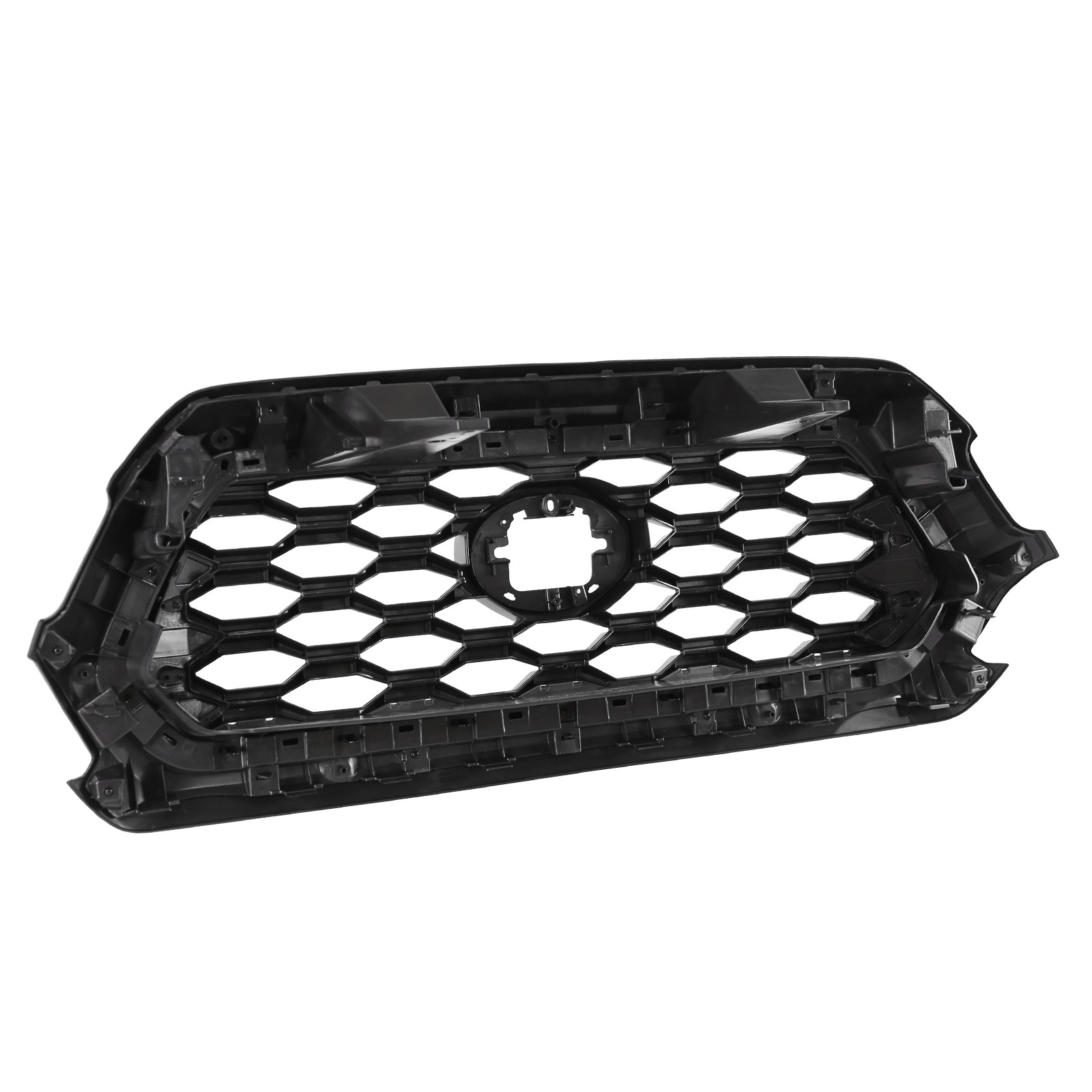 Gloss Black+Gray Front Upper Bumper Grille Assembly For Toyota Tacoma 2016-2023