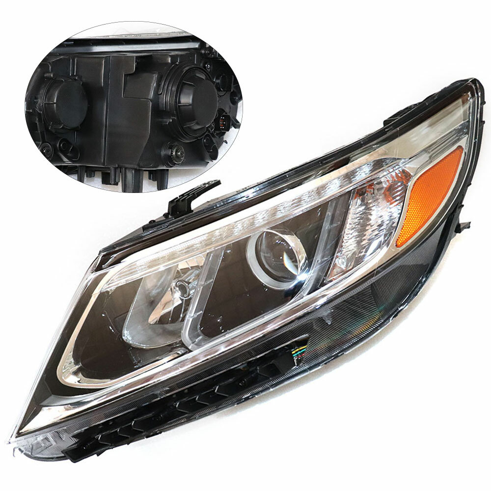 Left Driver Side For 2014 2015 Kia Sorento Halogen w/ LED DRL Headlight Assembly