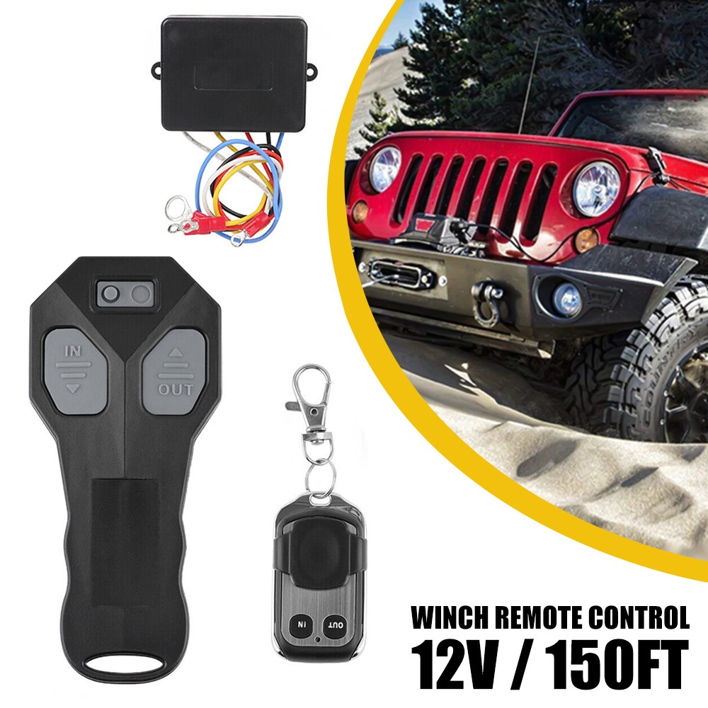 DC12V Wireless Winch Remote Control Kit Switch Handset for Car ATV SUV UTV Truck