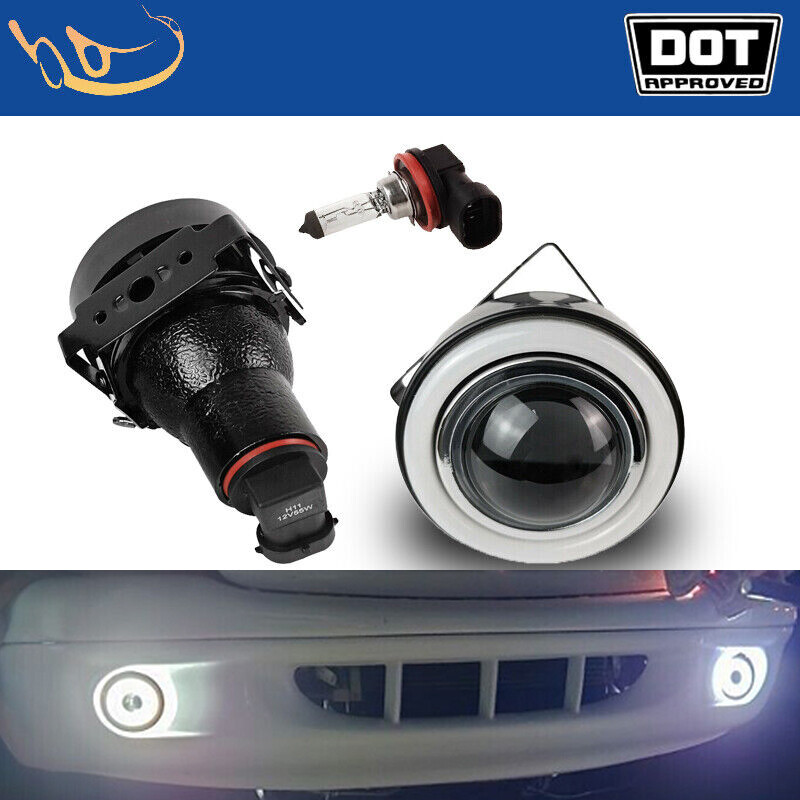 3″ inch White 32-LED Halo Angel Eyes Rings Projector Fog Lights Lamps For Dodge
